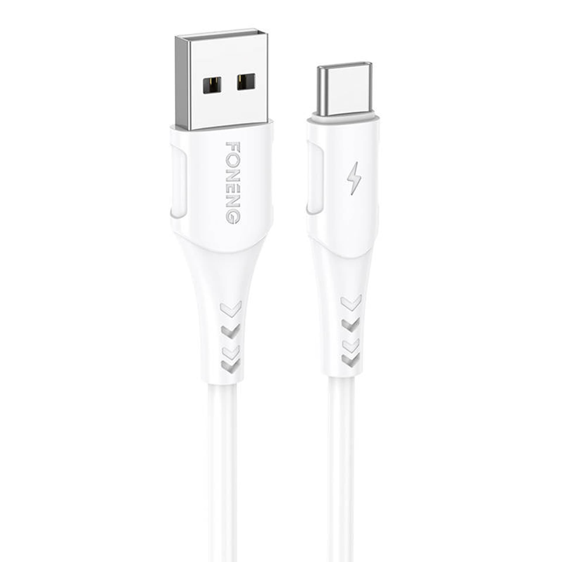 

Kabel USB do USB-C Foneng X81 2.1A, 1m (biały)
