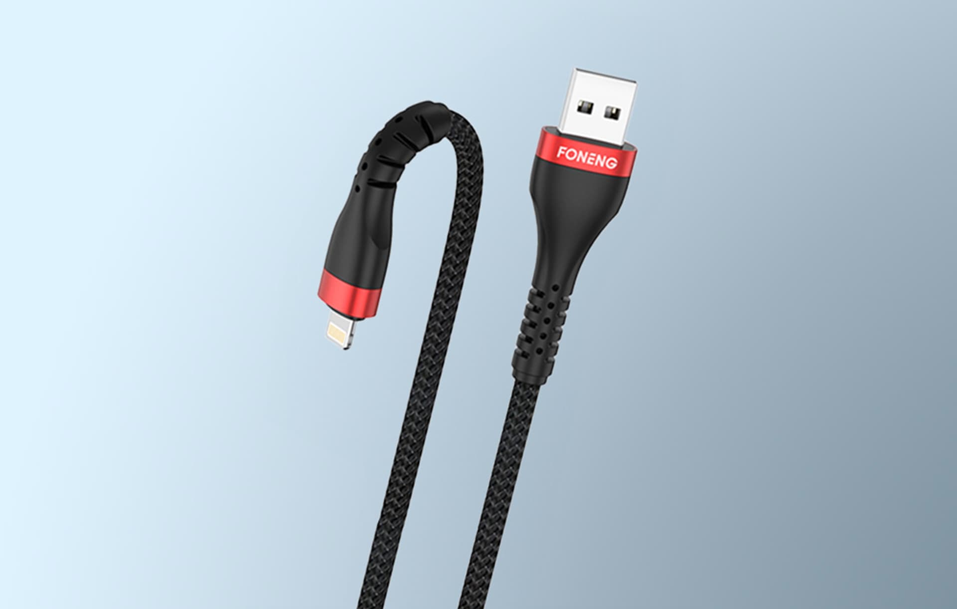 

Kabel USB do Lightning Foneng X82 iPhone 3A, 1m (czarny)