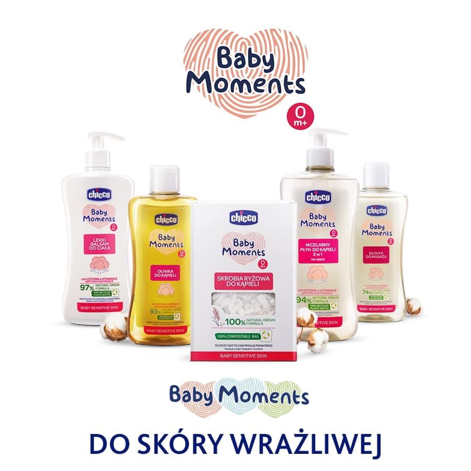 

LEKKI BALSAM DO CIAŁA 500 ML 0 M+ CHICCO Baby Moments