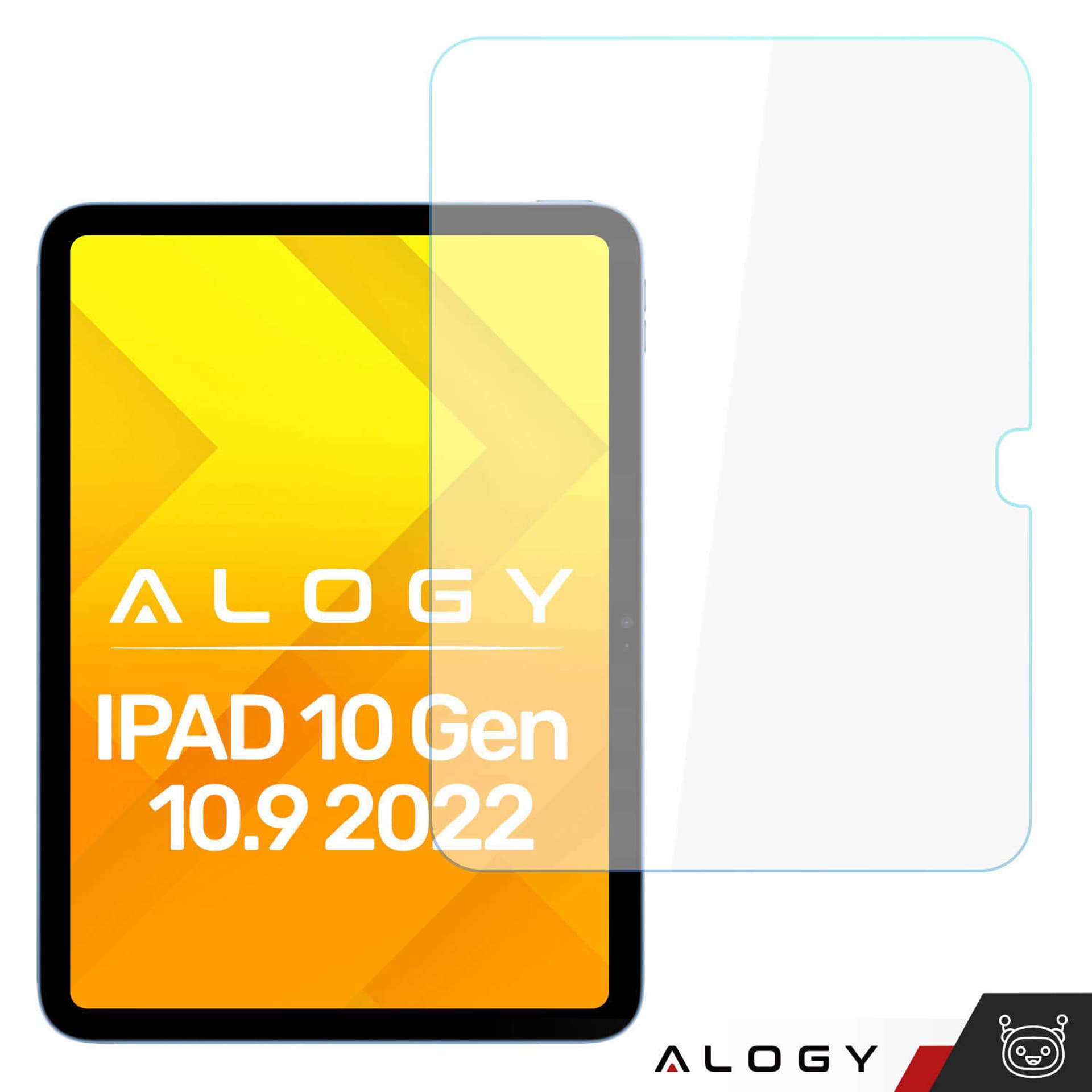 

Szkło hartowane do Apple iPad 10.9 10 gen 2022 (A2696/A2757/A2777) Alogy Screen Protector Pro+ 9H na ekran z otworem, A2696/a2757/a2777) alogy screen protector pro+ 9h na ekran z otwore