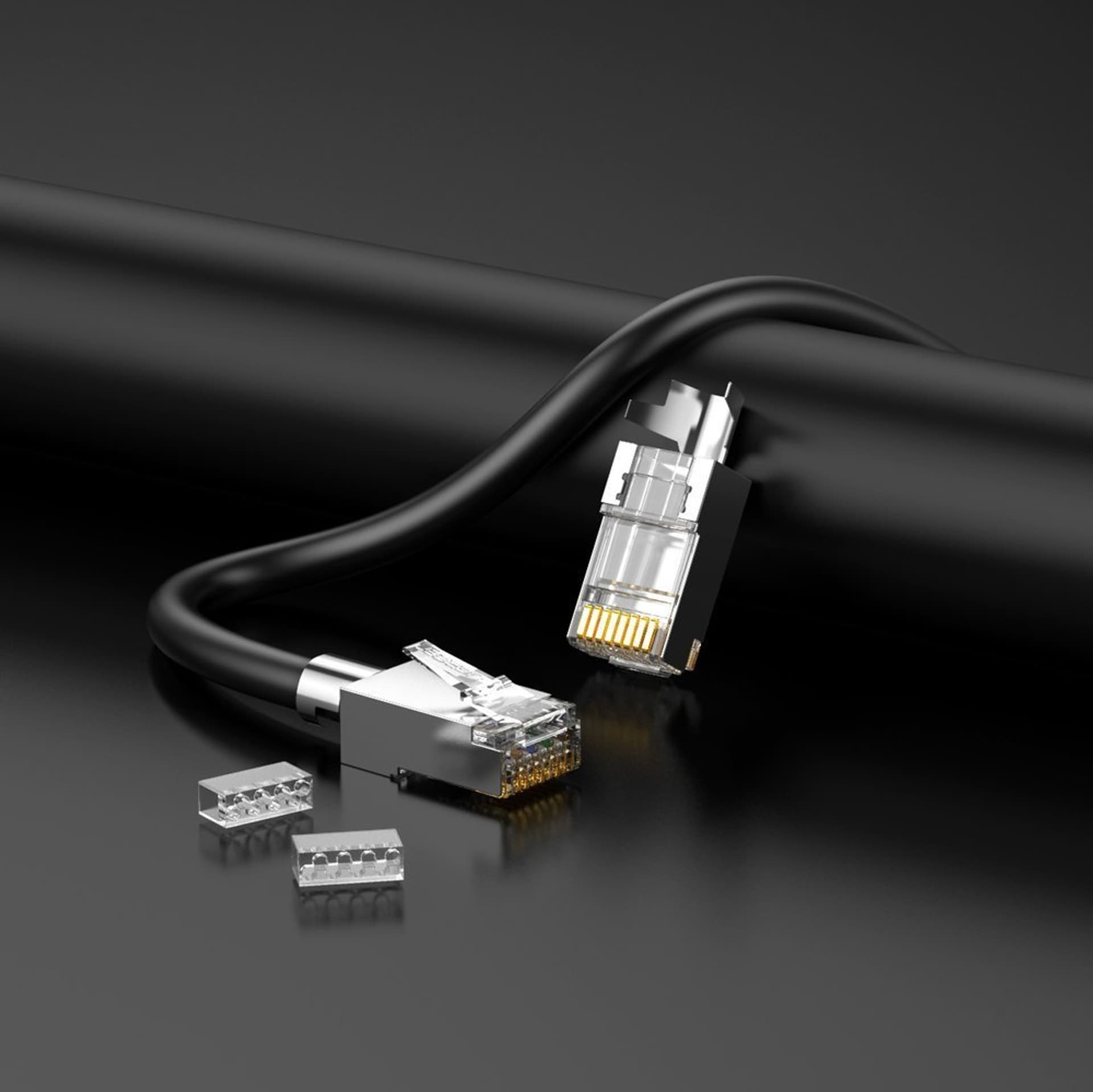 

Ugreen 10x modularny wtyk wtyczka RJ45 8P8C Cat 6A / 7 (70316)