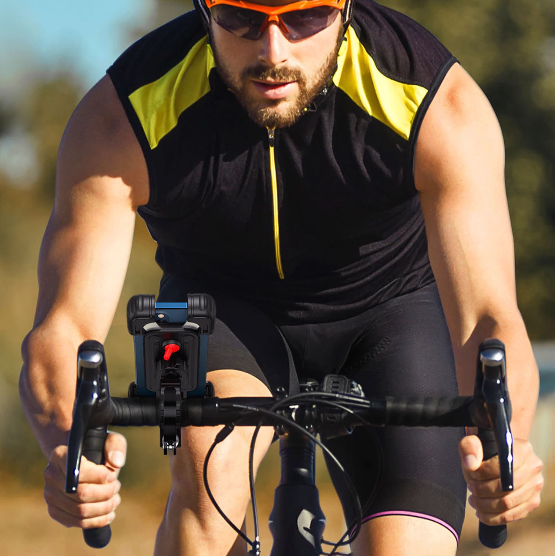 

Ugreen uniwersalny rowerowy uchwyt na telefon na rower motocykl kierownicę czarny (LP494 black)