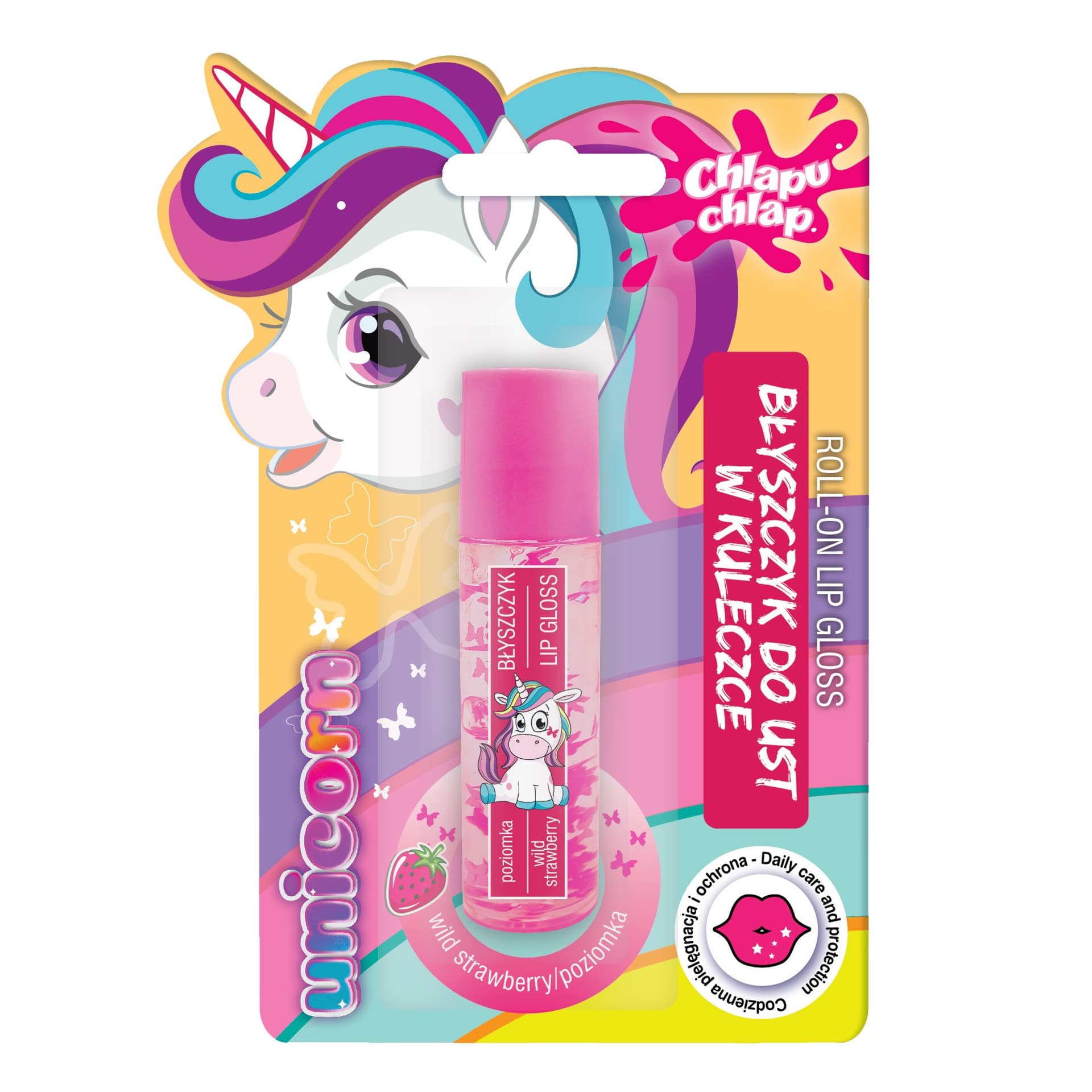 

CHLAPU CHLAP Błyszczyk do ust w kuleczce Unicorn - poziomka 1szt
