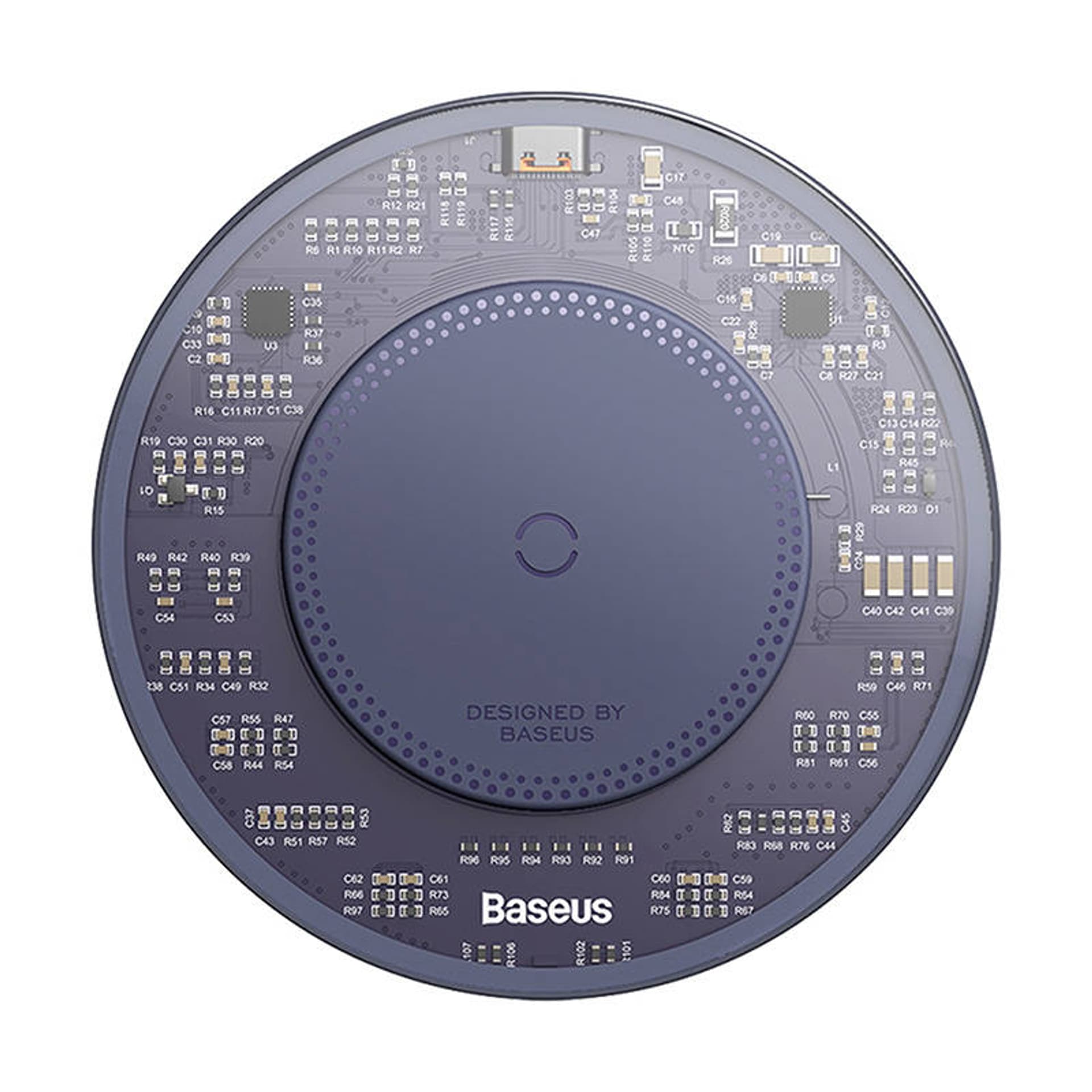 

Bezprzewodowa ładowarka indukcyjna Baseus Simple 2, 15W z kablem USB-C do USB-C (fioletowa)