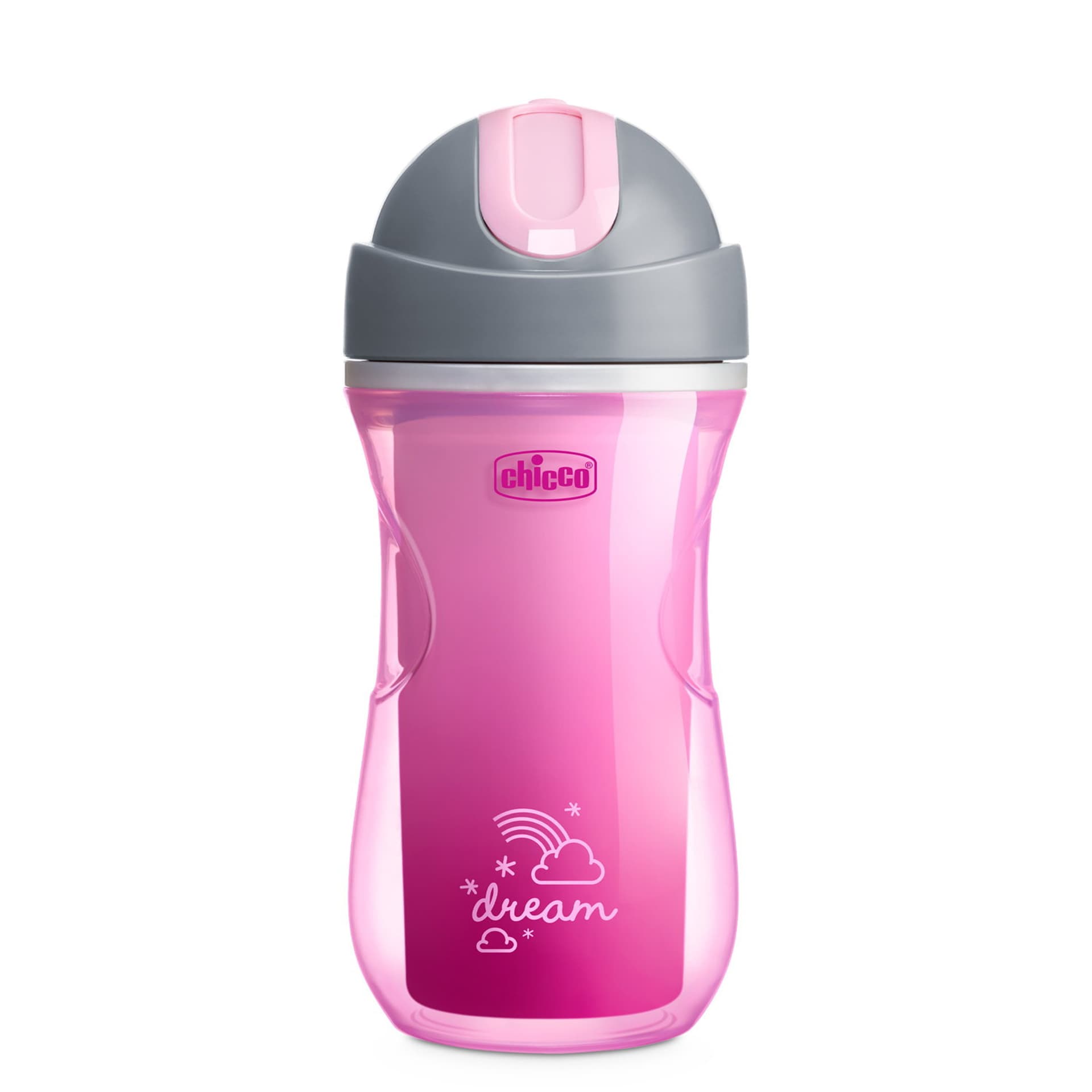 

Chicco Kubek Niekapek Termiczny ze Słomką Dziewczynka 14m+ Chicco Kubek Termiczny dla Dziewczynki 266 ml różowy