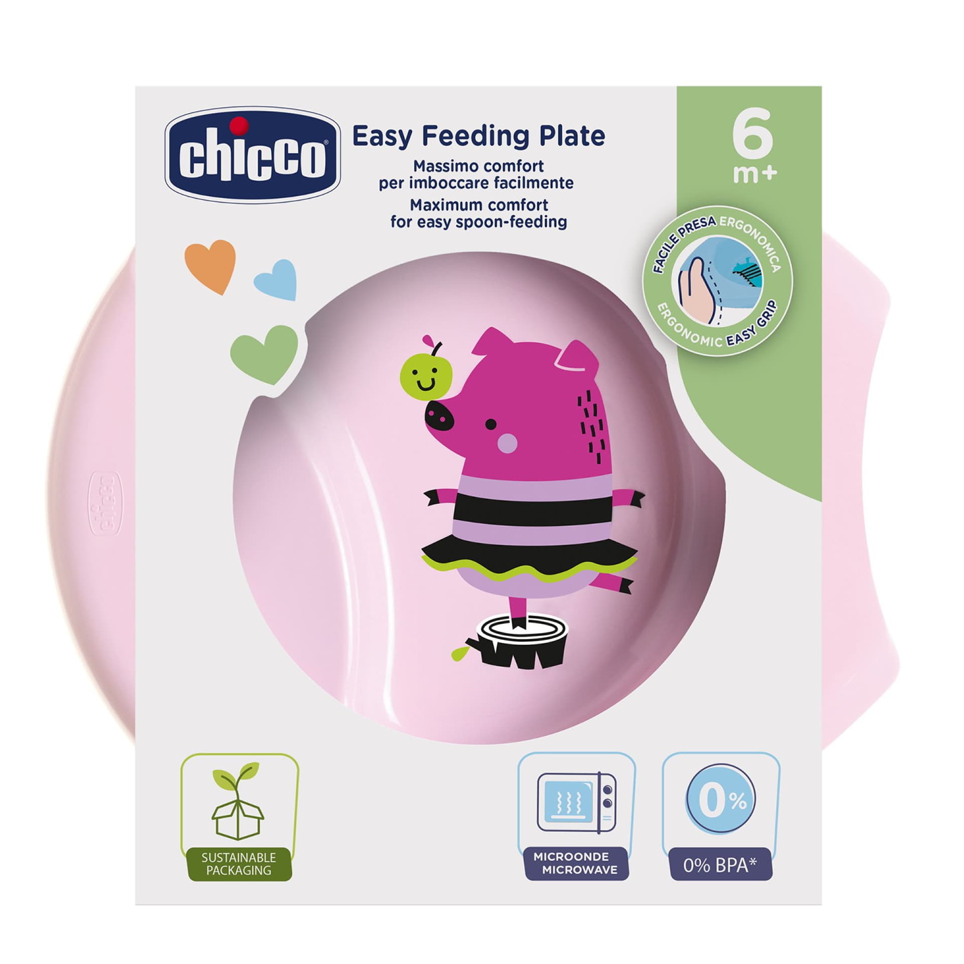 

Chicco talerz do karmienia 6 m +-różowy w trzech kolorach