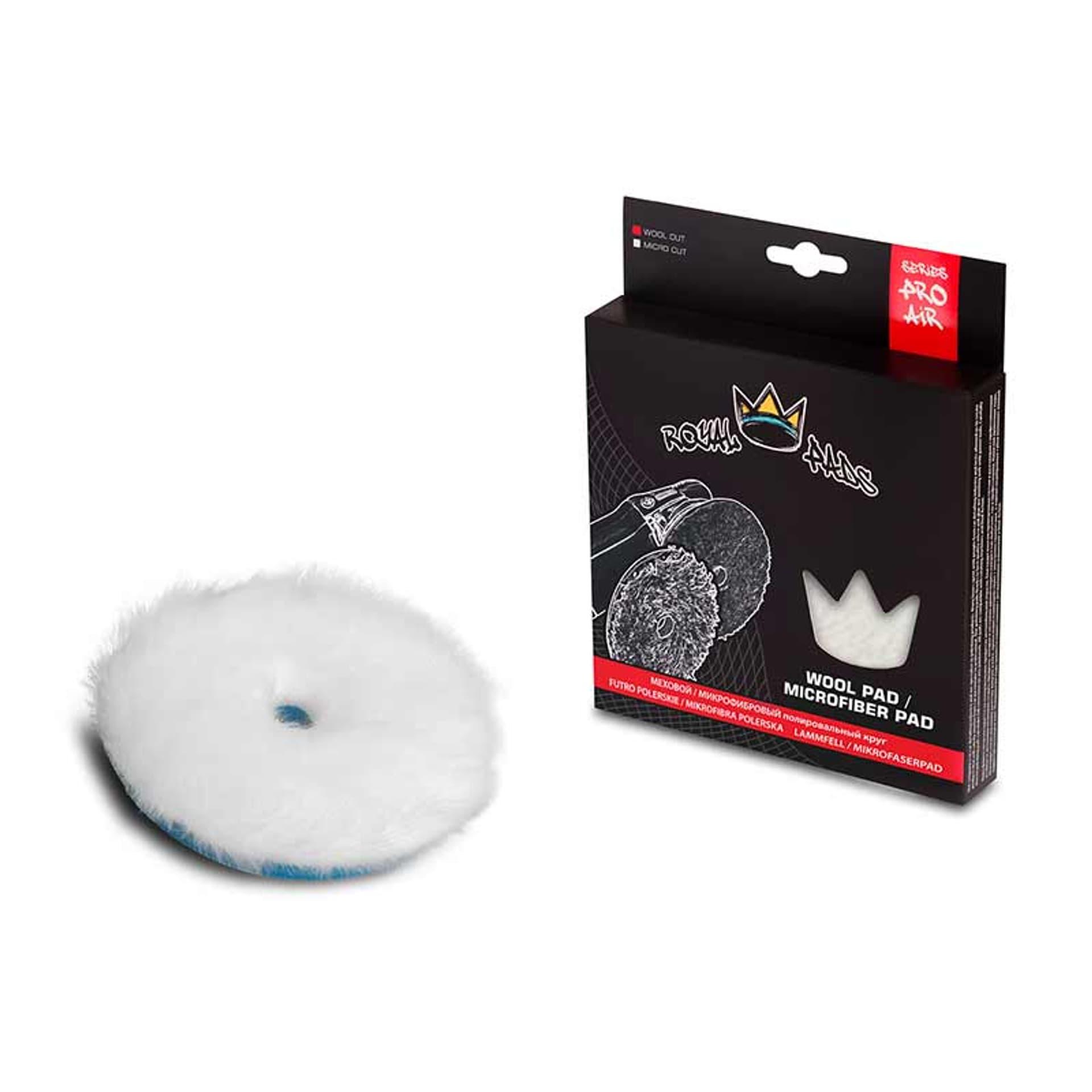 

Royal Pads AIR Natural Wool Cut 150mm - pad polerski z naturalnym futrem