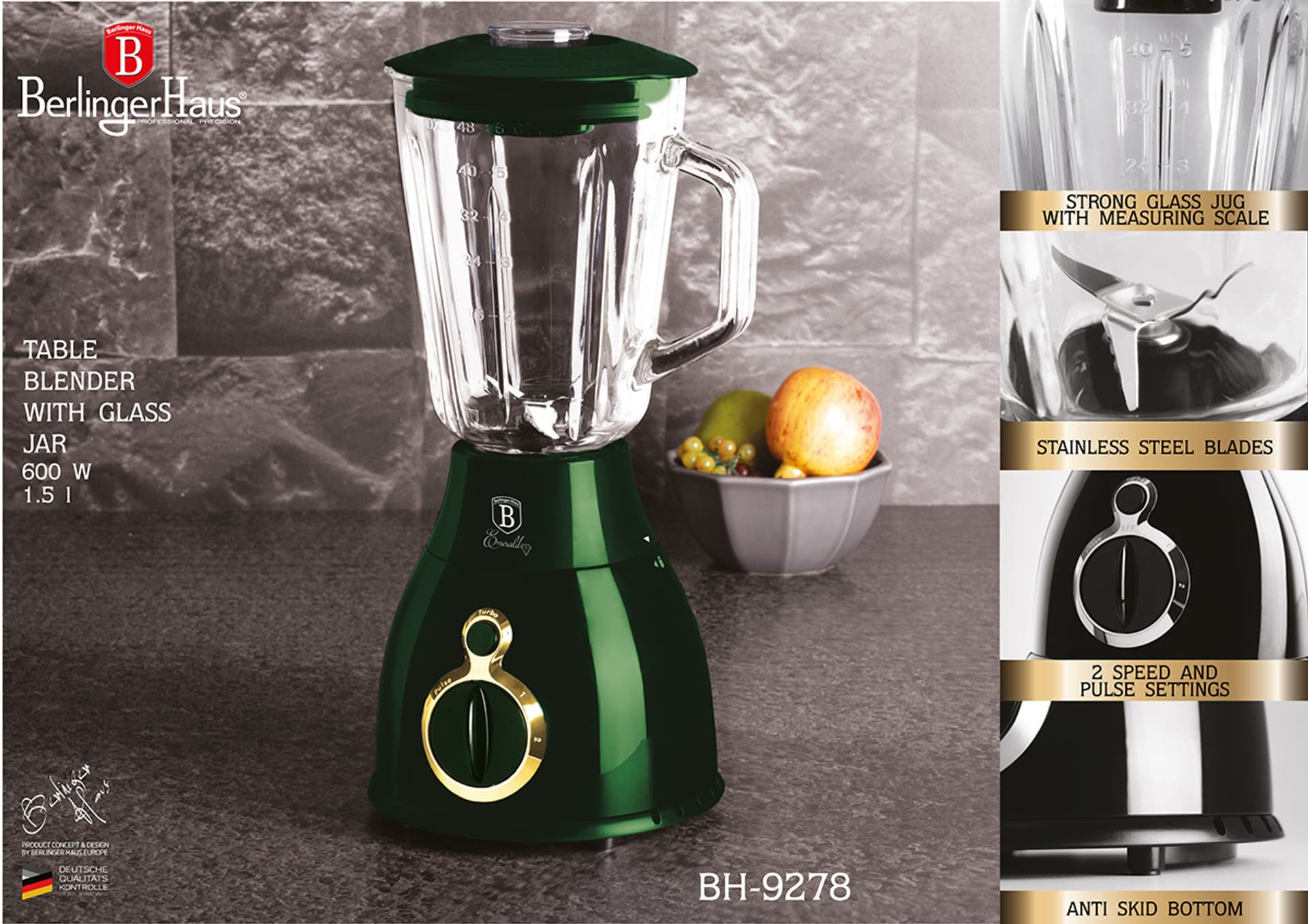 

BLENDER KIELICHOWY MIKSER BERLINGER HAUS BH-9278