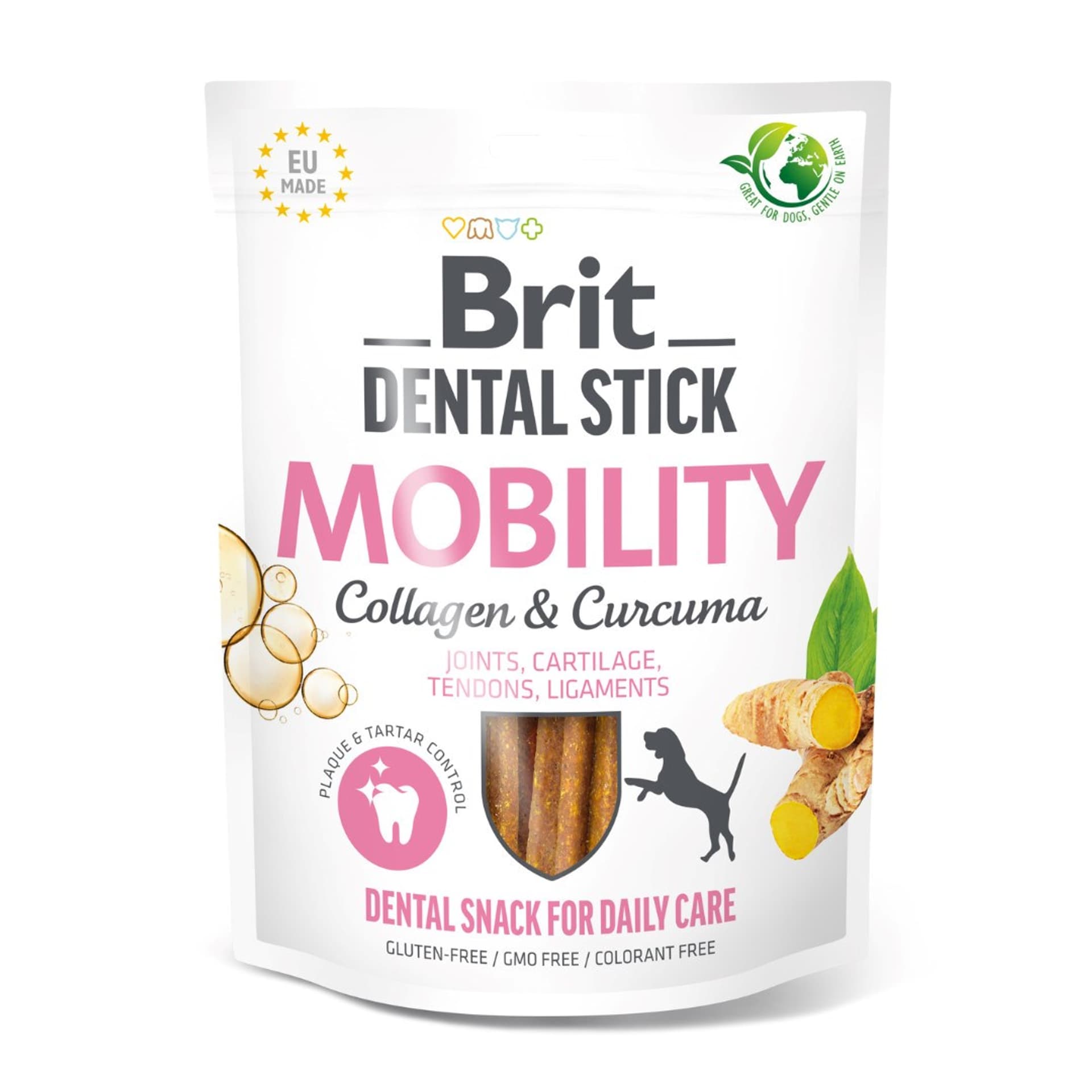 

Brit Dental Stick Mobility Collagen & Curcuma 251g