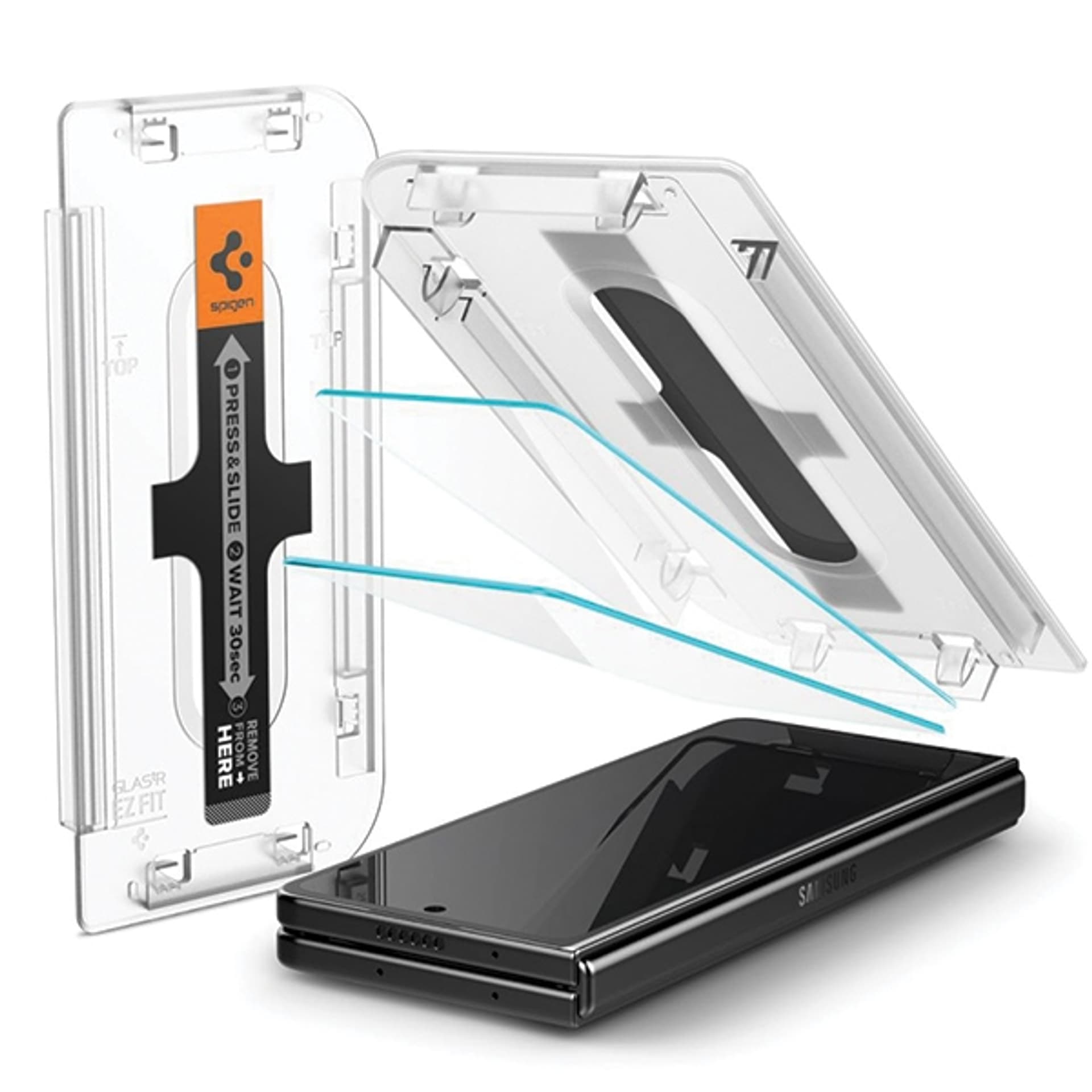 

Spigen Glas.TR Sam Z Fold5 F946 2szt./2pcs "EZ FIT" AGL06523 szkło hartowane