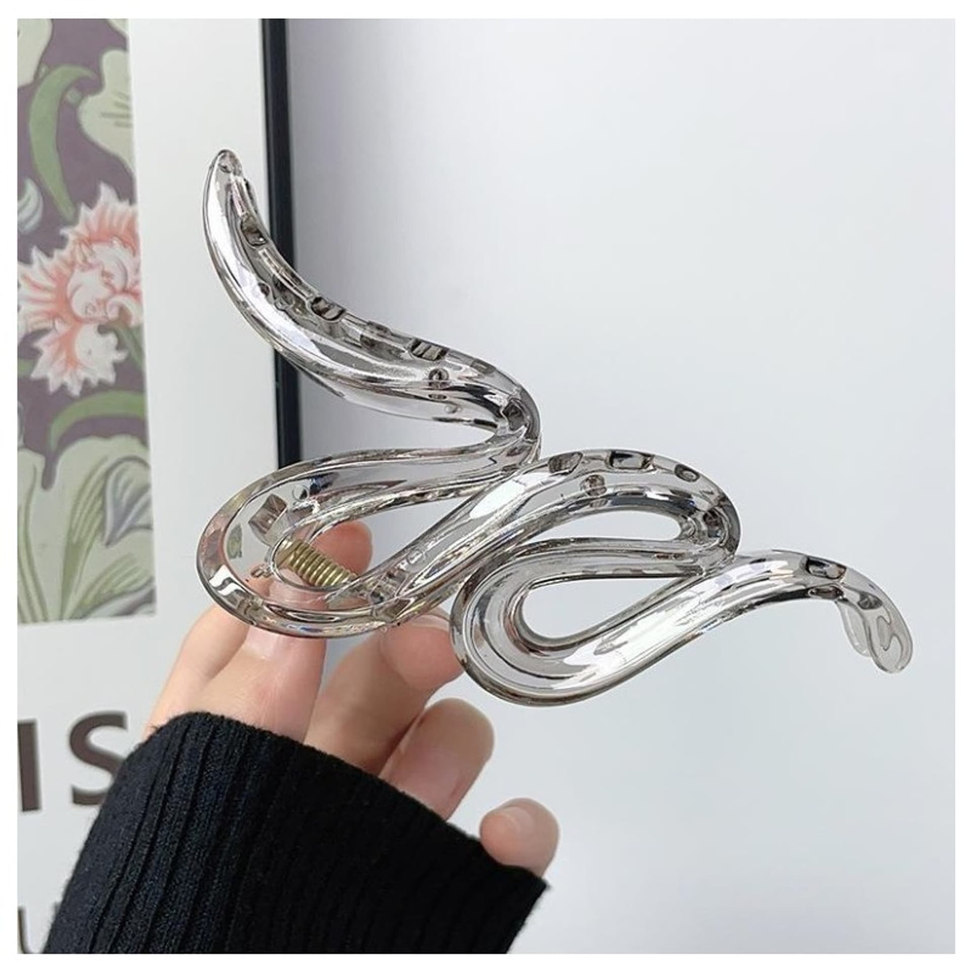 

Spinka do włosów klamra XL bursztyn 13cmx6cm SP226