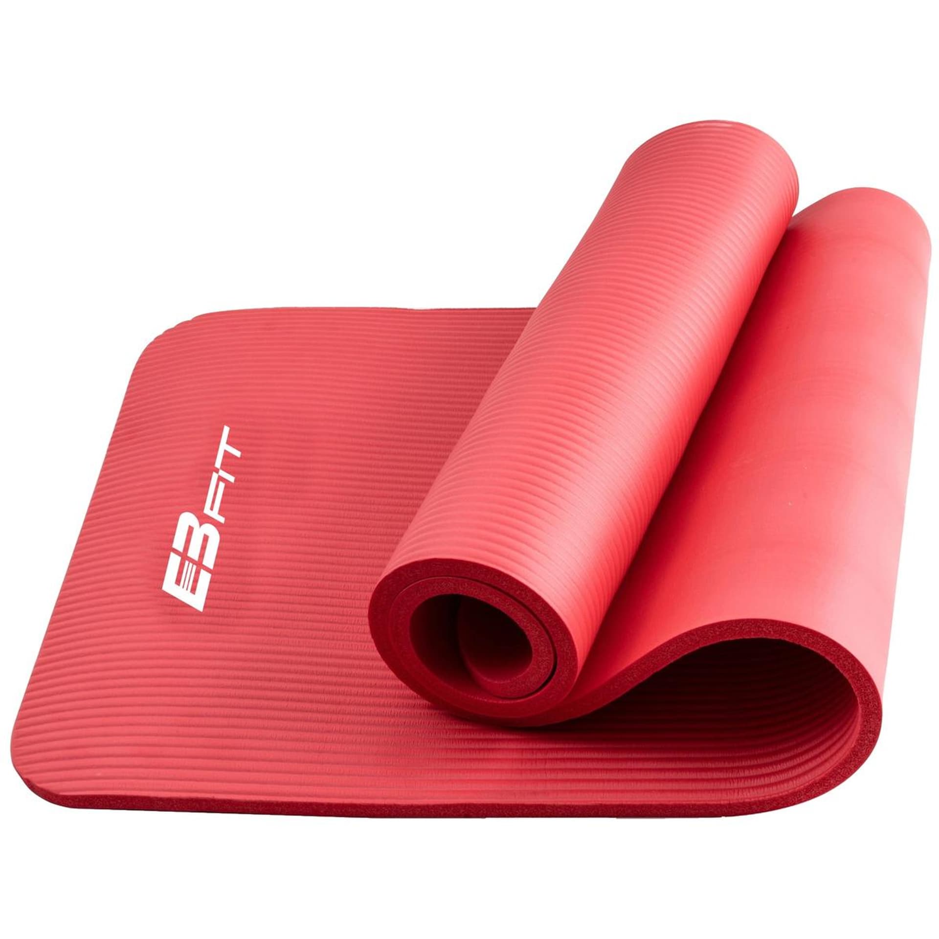 

MATA FITNESS NBR ANTYPOŚLIZGOWA CZERWONA I TORBA EB FIT