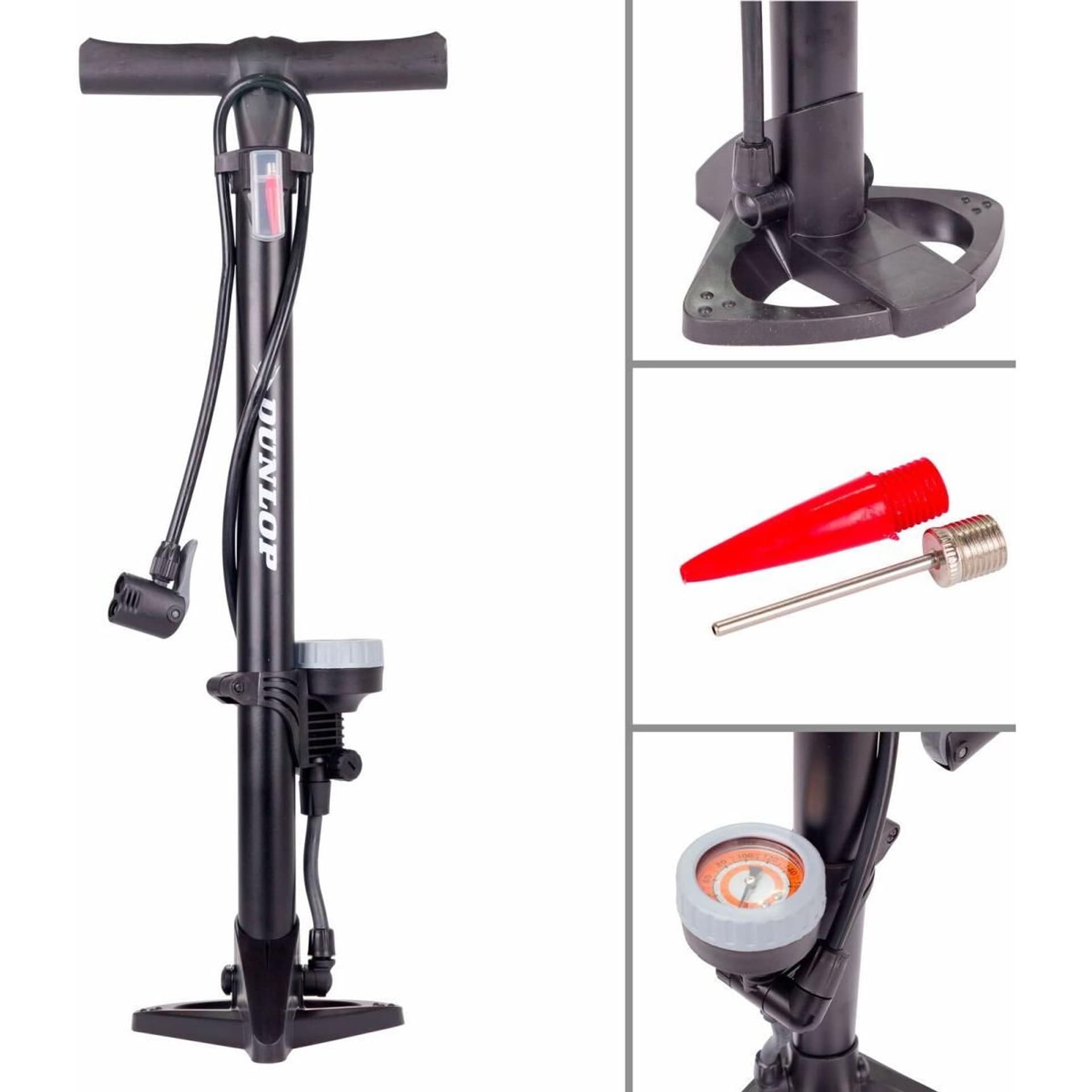 

POMPKA WARSZTATOWO - ROWEROWA DUNLOP 160Psi (11Bar) Z MANOMETREM, 11bar) z manometre