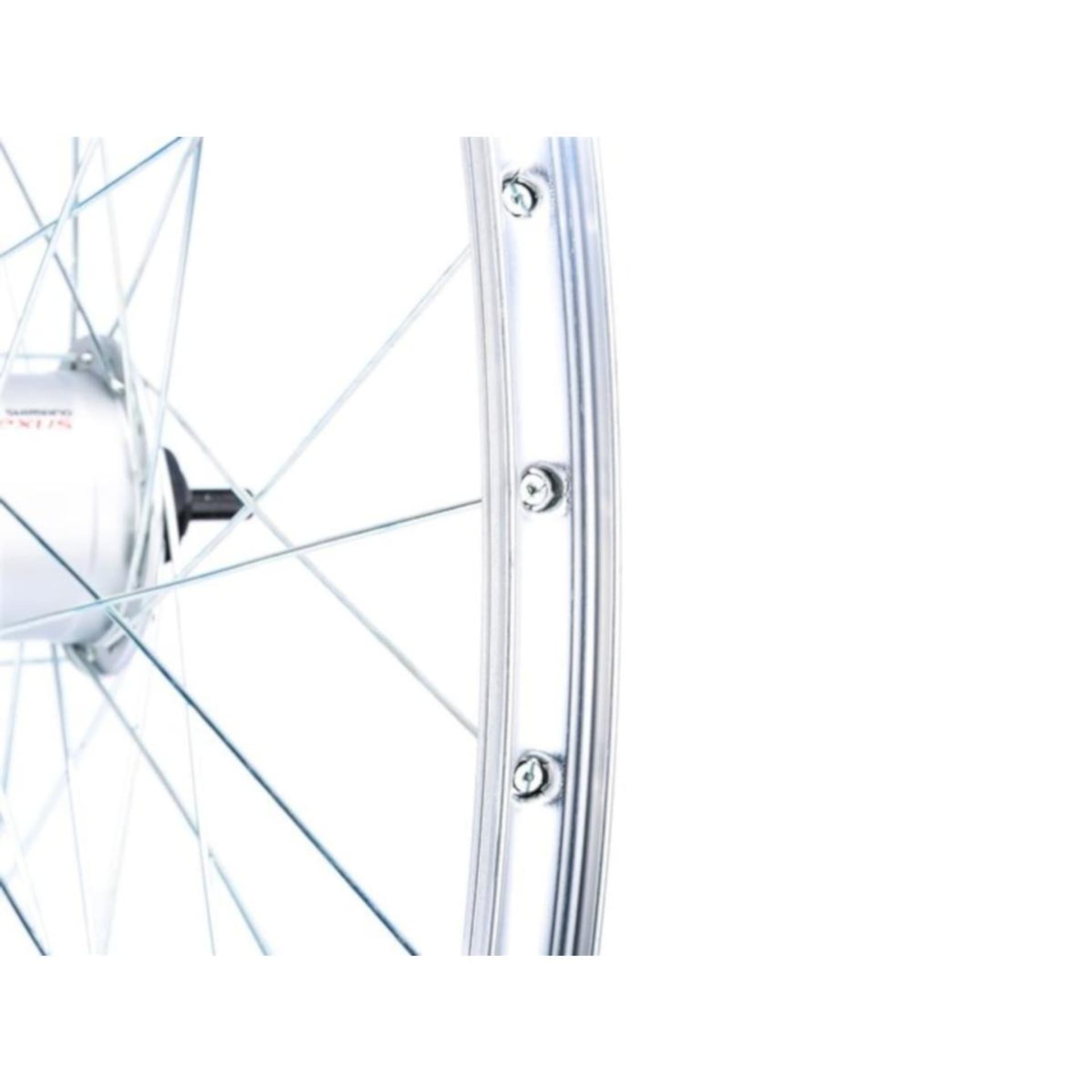 

KOŁO 28 CALI PRZÓD Z PIASTĄ SHIMANO OBRĘCZ SREBRNA