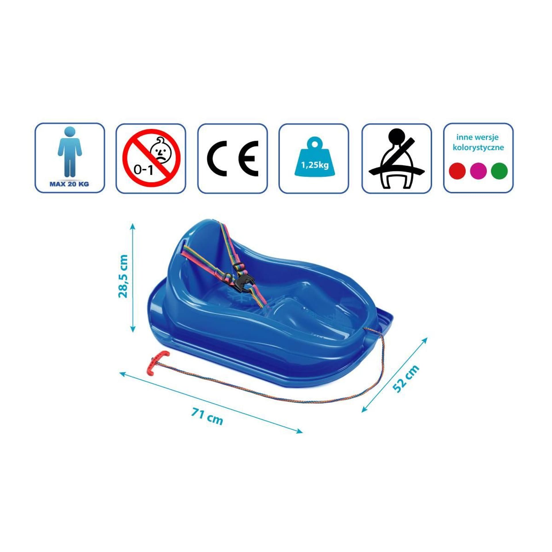 

SANKI PLASTIKOWE MINI BOBEK NIEBIESKIE