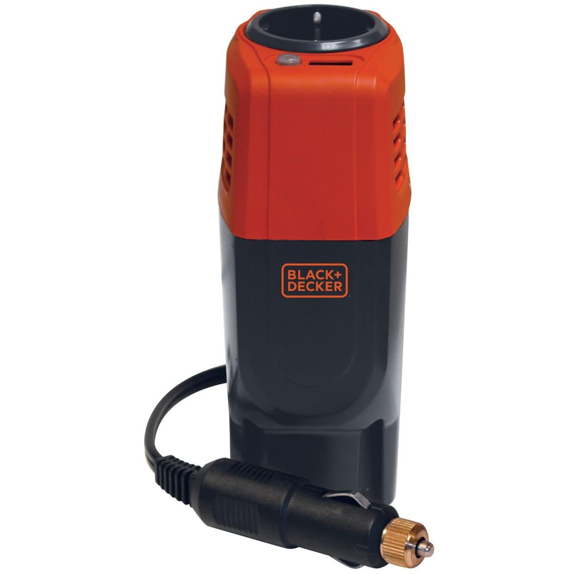 

PRZETWORNICA DO SAMOCHODU BLACK & DECKER 12V do 230V MOC 100W PIONOWA