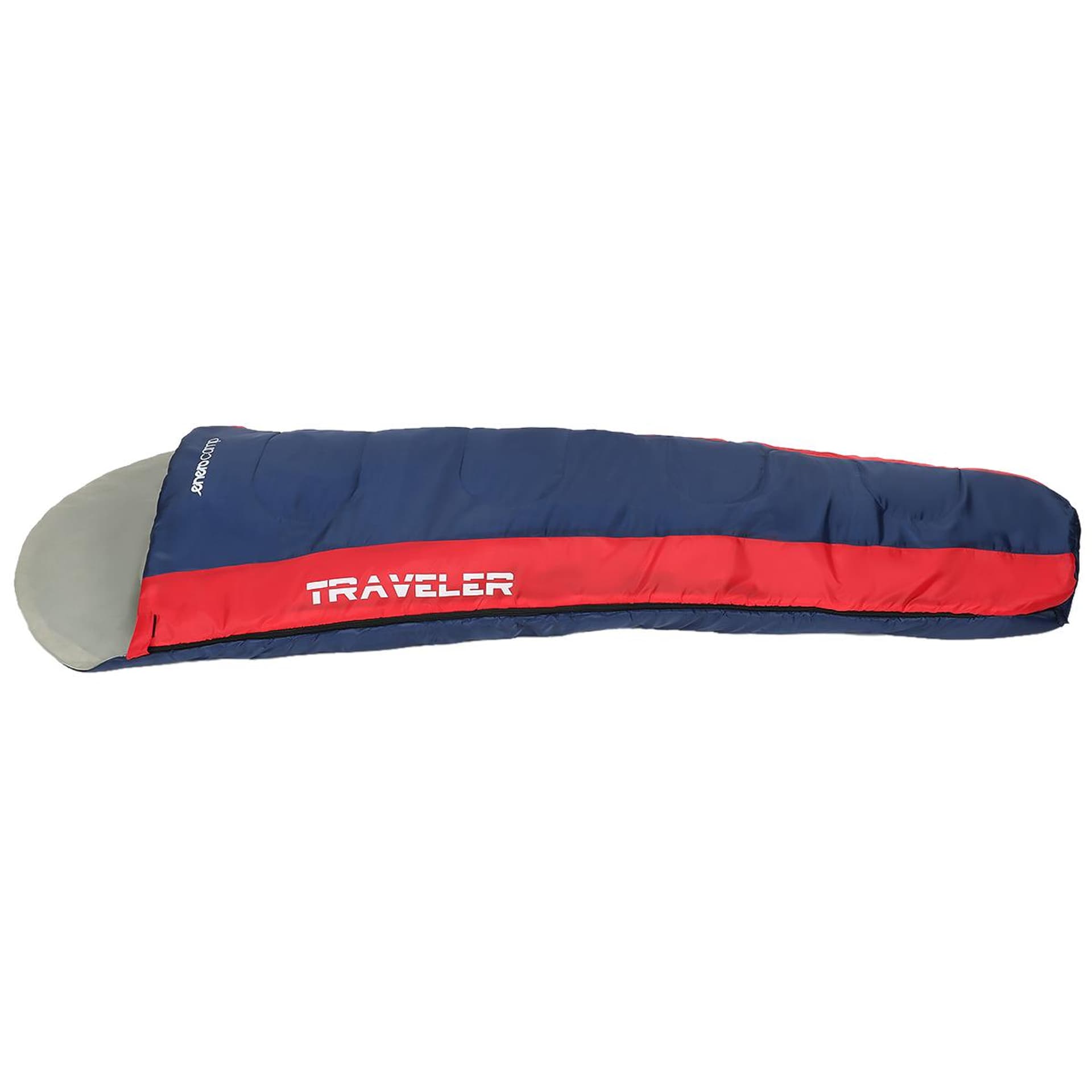 

ŚPIWÓR TRAVELER GRANATOWO CZERWONY 210x80/50CM ENERO CAMP