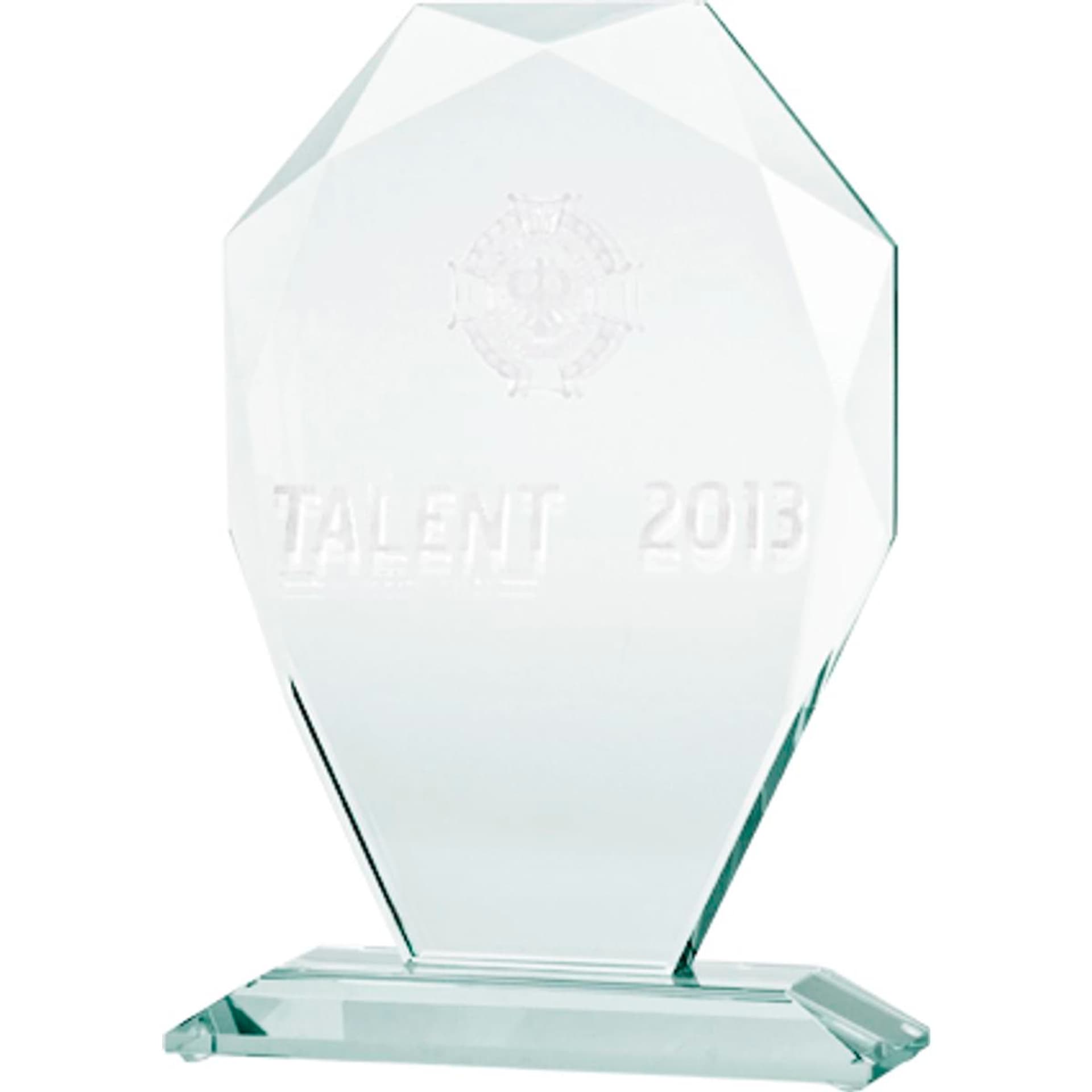 

Trofeum szklane z grawerowerką 3D z etui