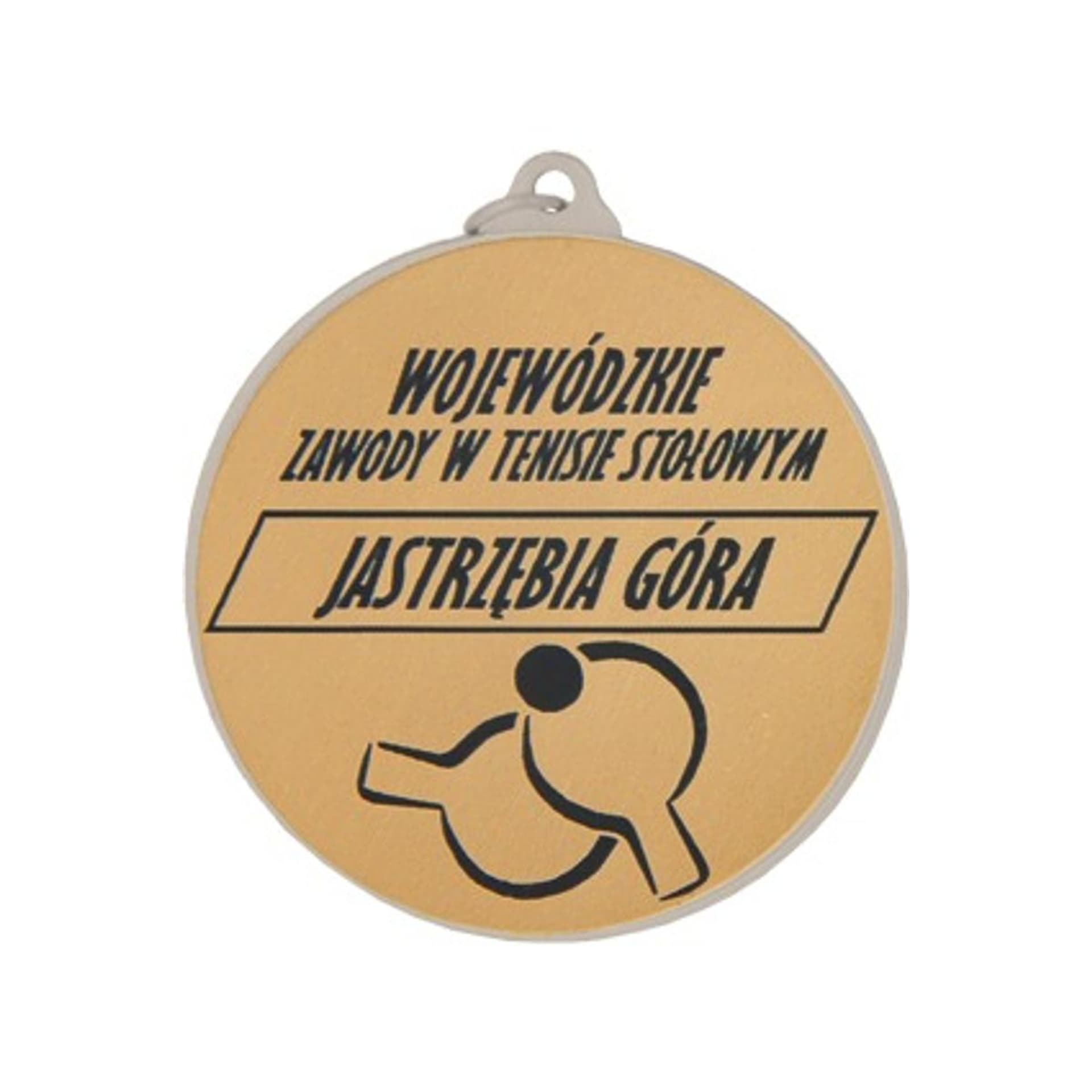 

Medal metalowy z grawerowaniem na laminacie