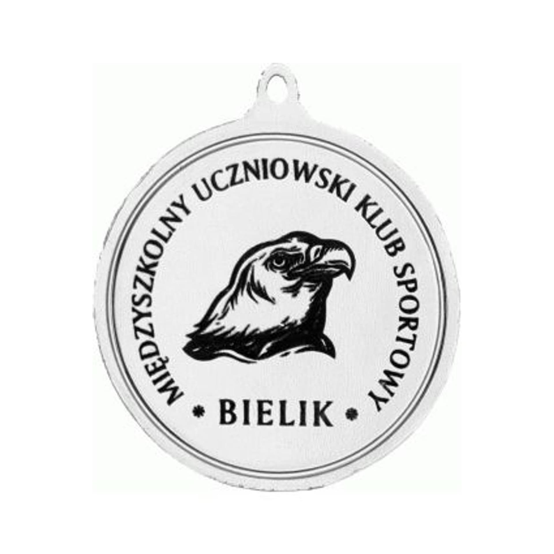 

Medal srebrny- biegi - medal stalowy grawerowany laserem- RMI