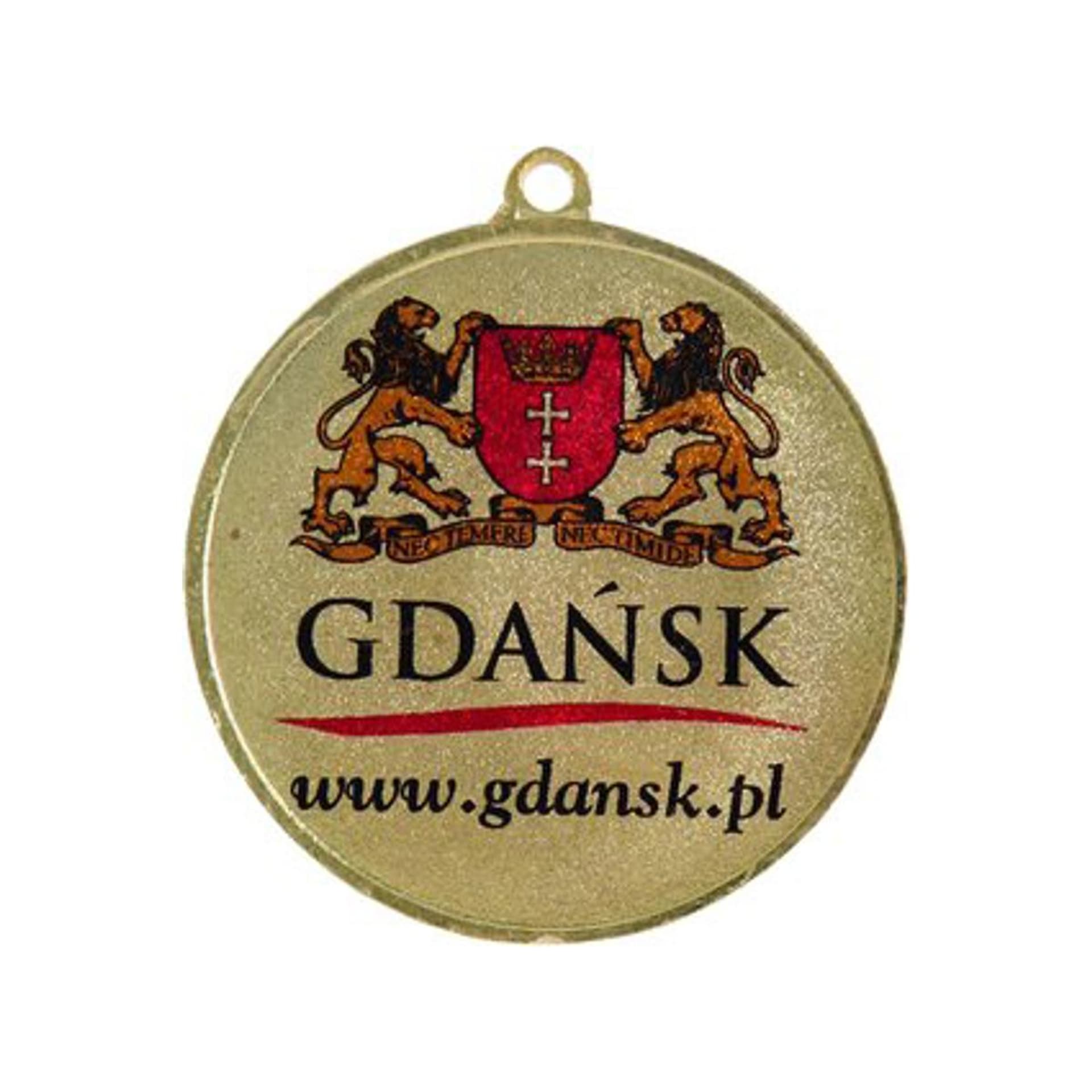 

Medal złoty ogólny z miejscem na emblemat 50 mm - medal stalowy z nadrukiem kolorowym LuxorJet