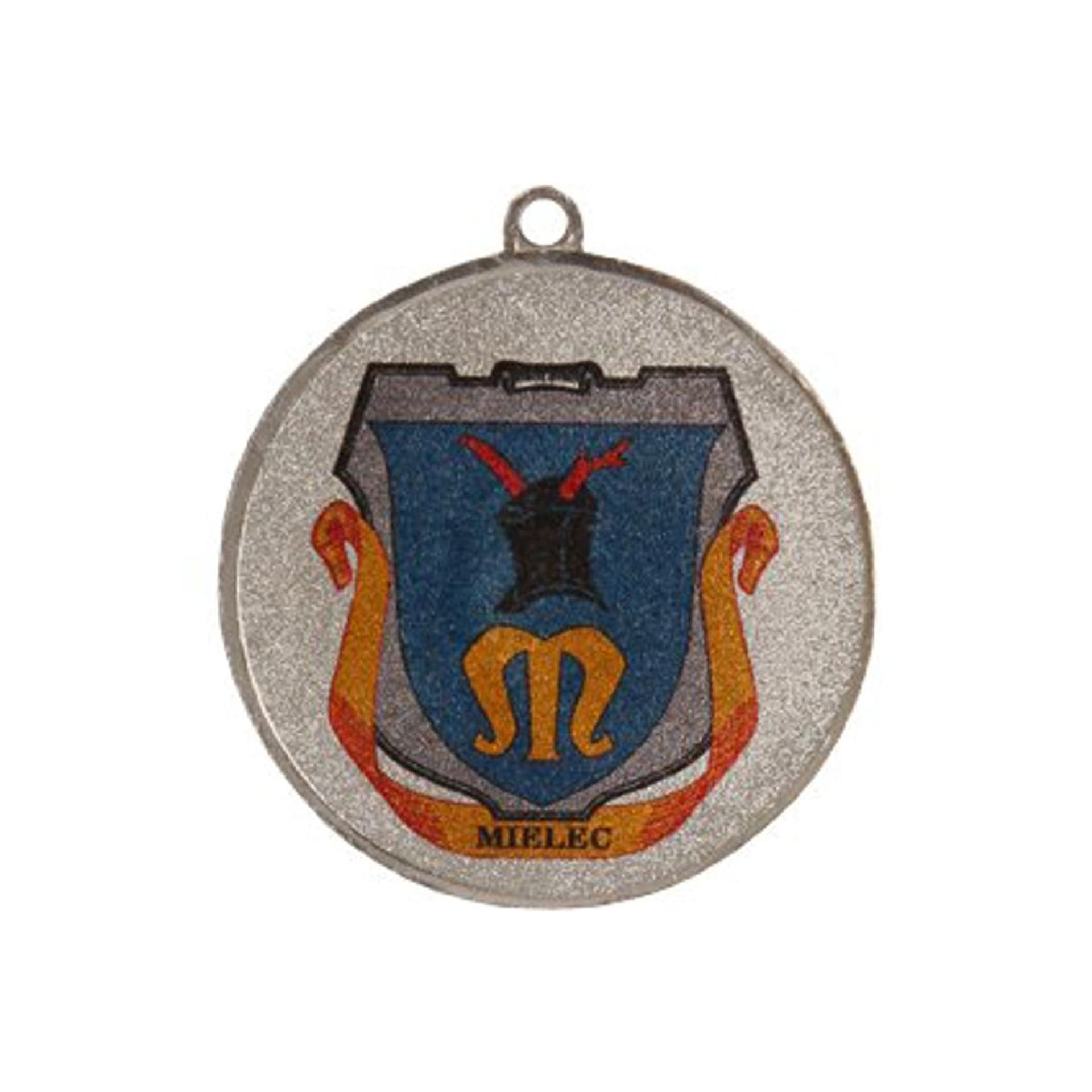 

Medal srebrny z miejscem na emblemat 25 mm - medal stalowy z nadrukiem luxor jet