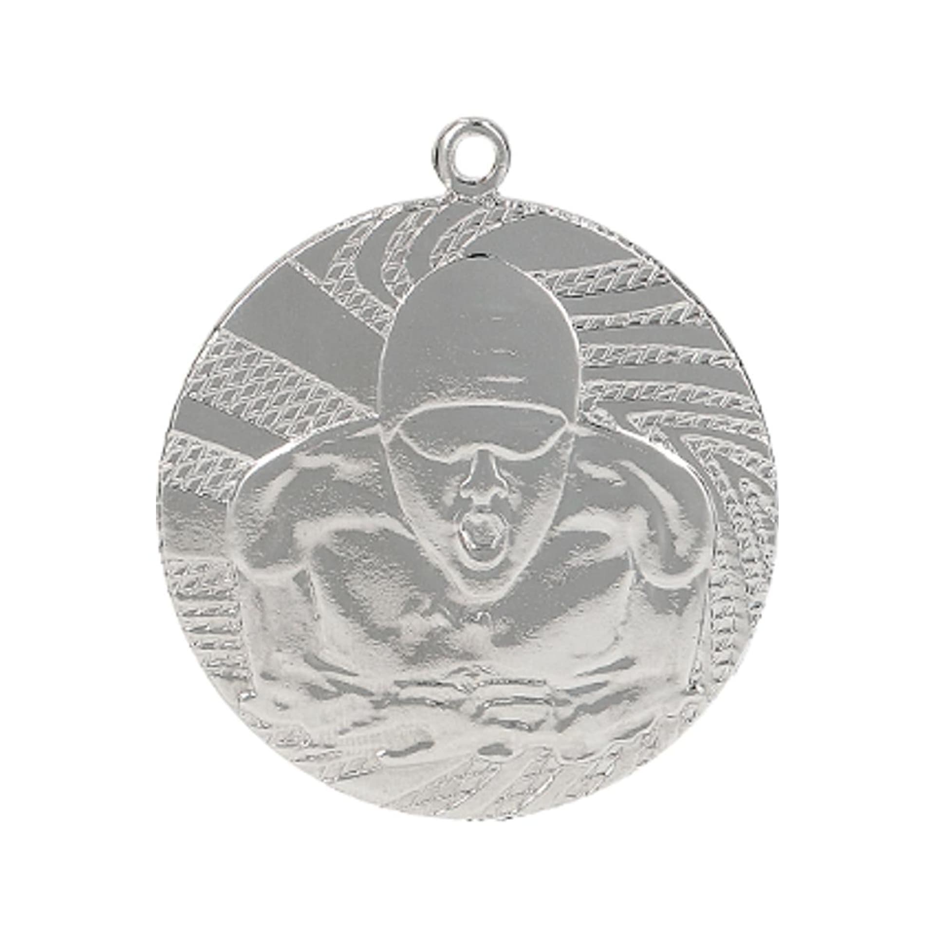 

Medal srebrny - pływanie - medal stalowy