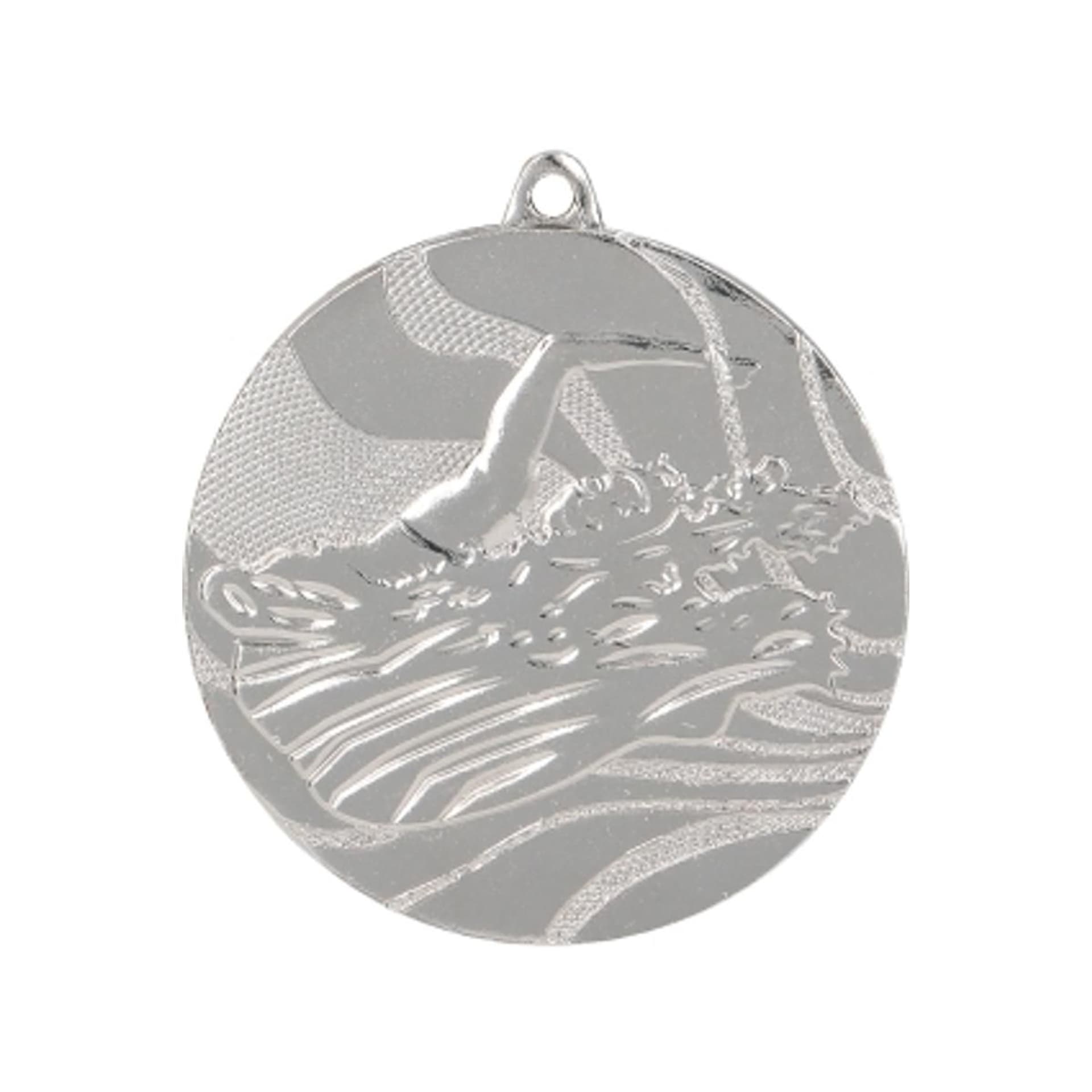 

Medal srebrny- pływanie - medal stalowy