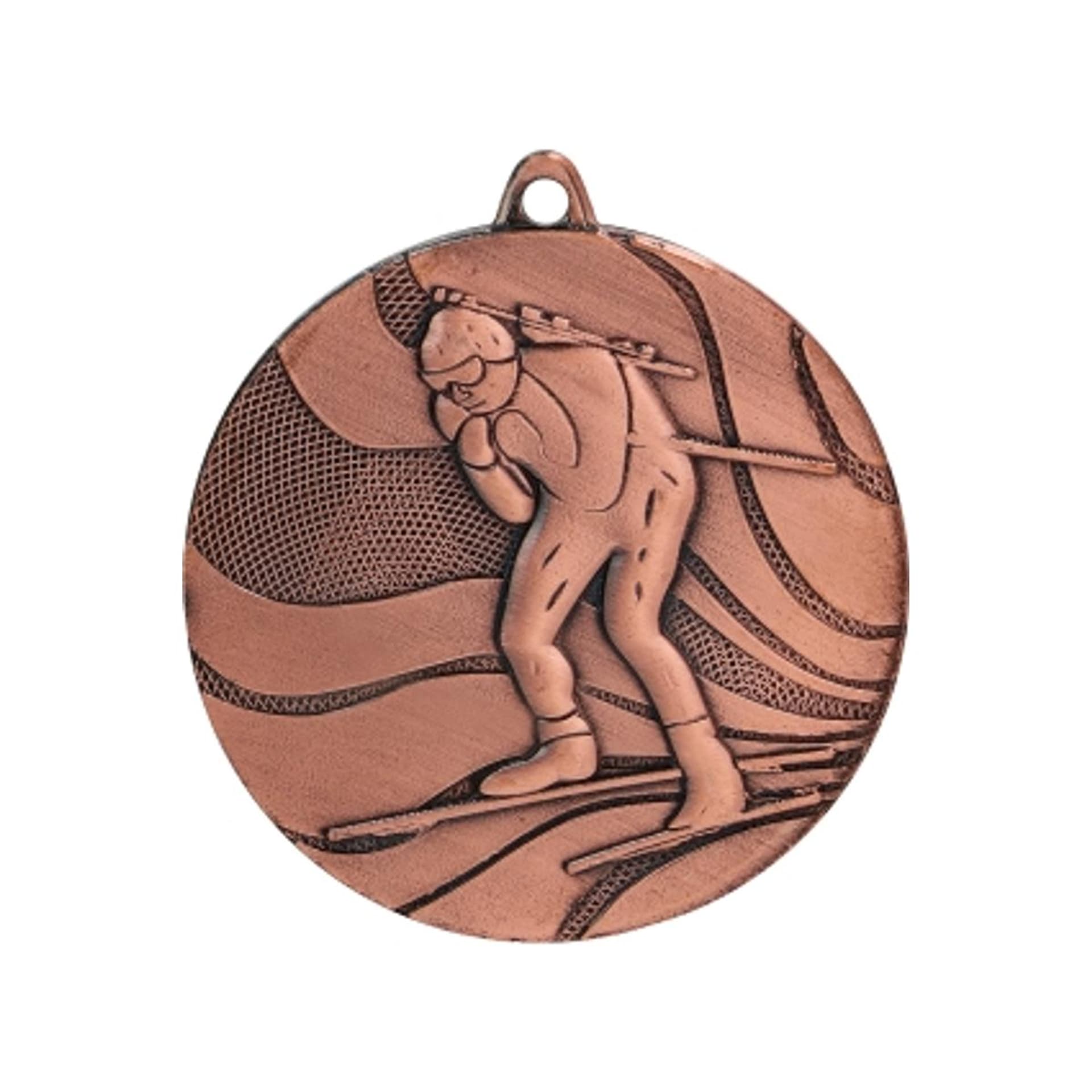 

Medal brązowy biathlon z miejscem na emblemat 25 mm - medal stalowy