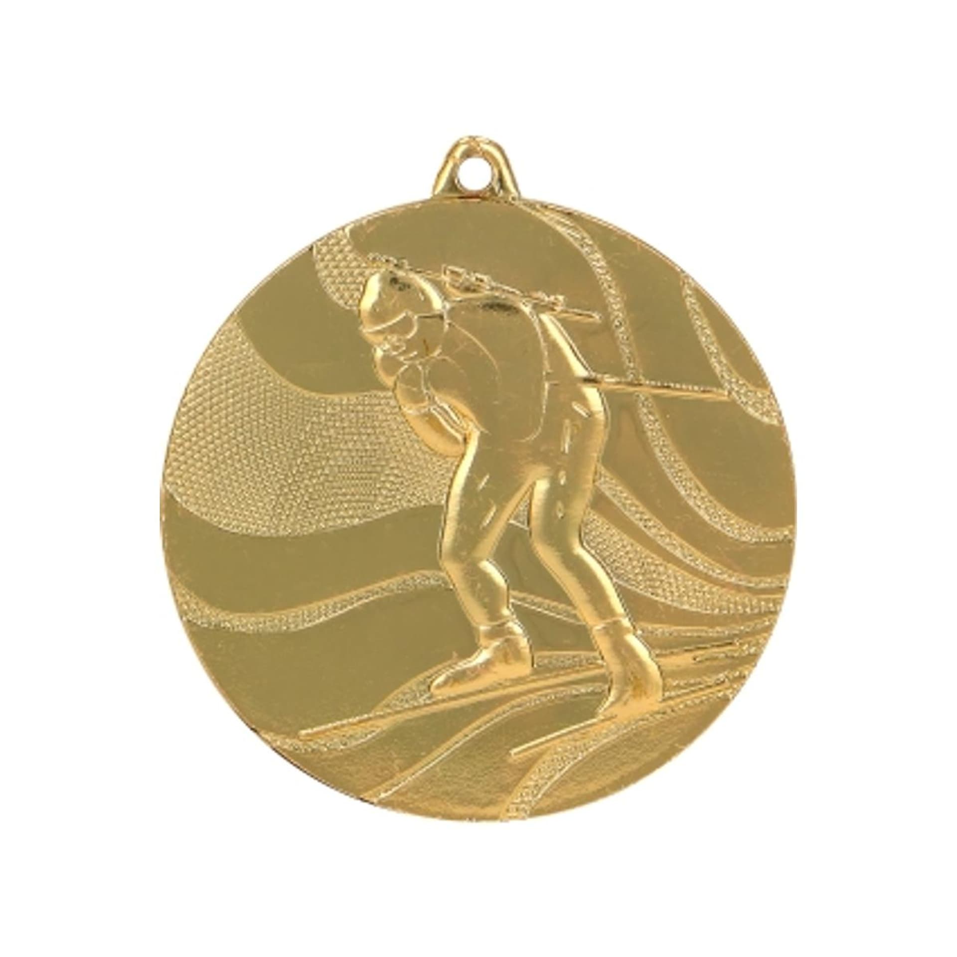 

Medal złoty biathlon z miejscem na emblemat 25 mm - medal stalowy