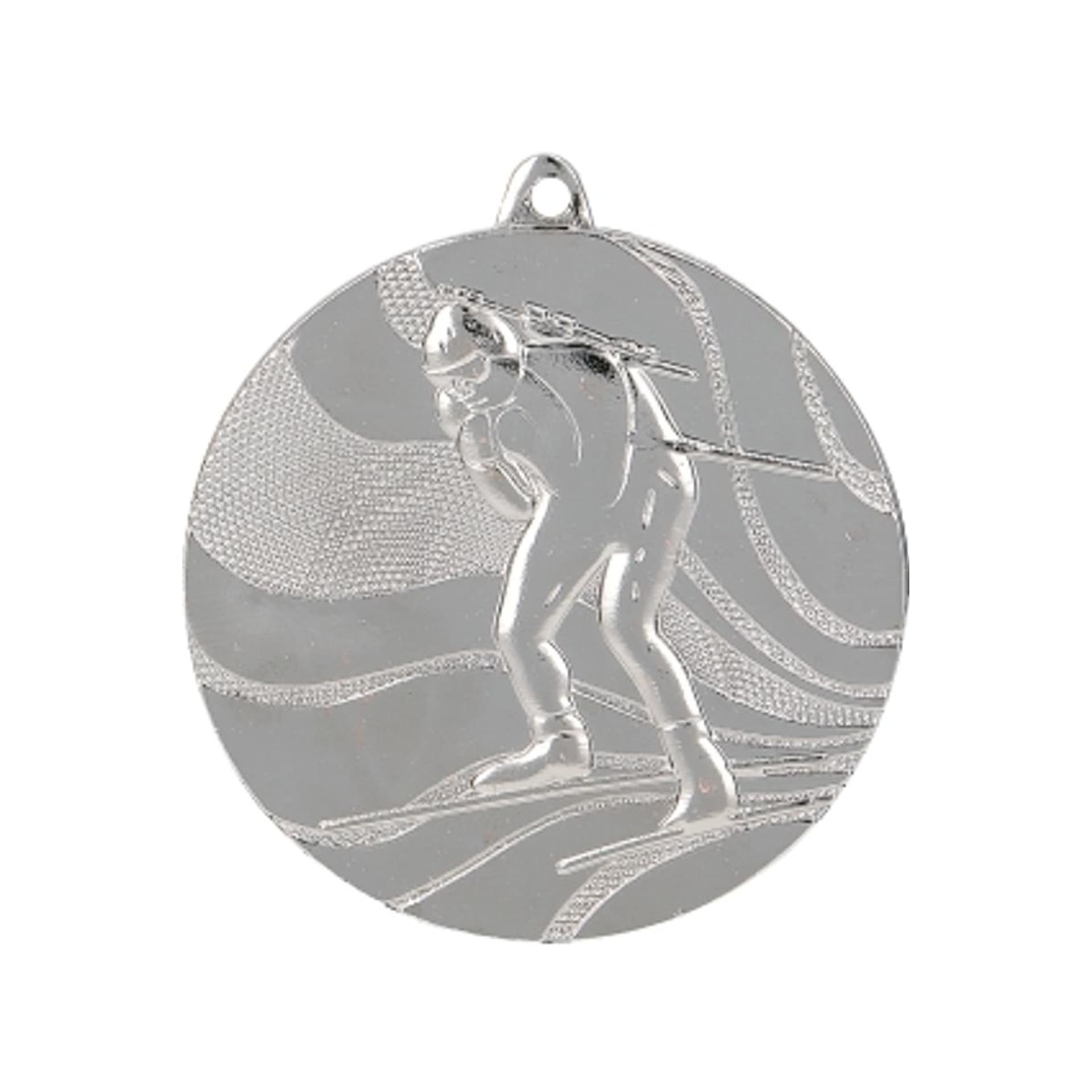 

Medal srebrny biathlon z miejscem na emblemat 25 mm - medal stalowy