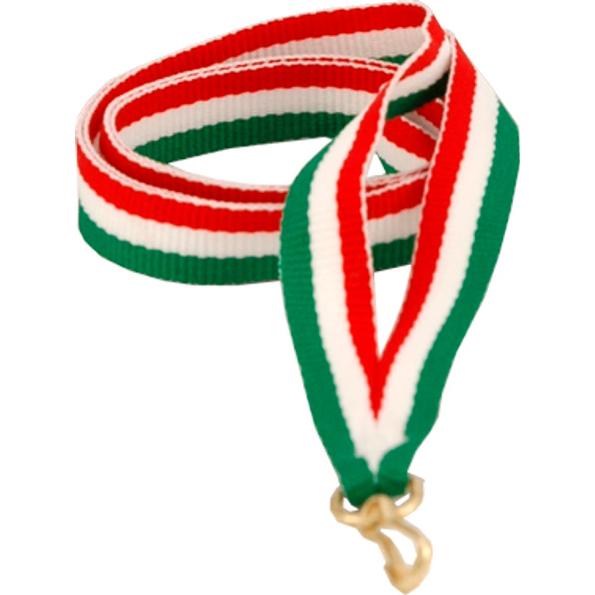 

Wstążka 22 mm - czerwono-biało-zielona