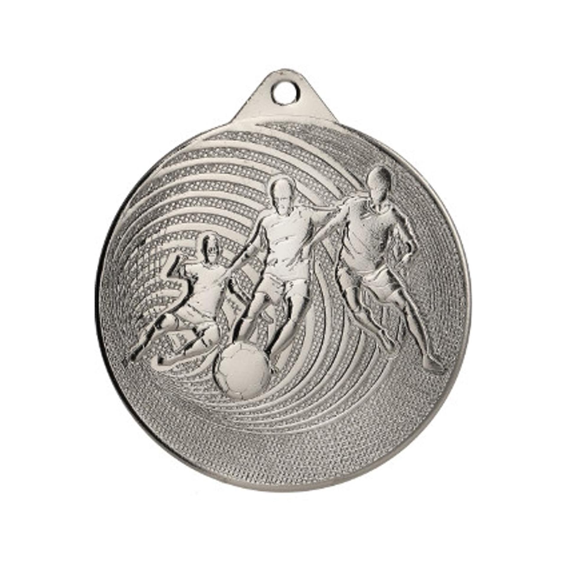 

MEDAL METALOWY PIŁKA NOŻNA FI 70 MMC3070 - SREBRNY