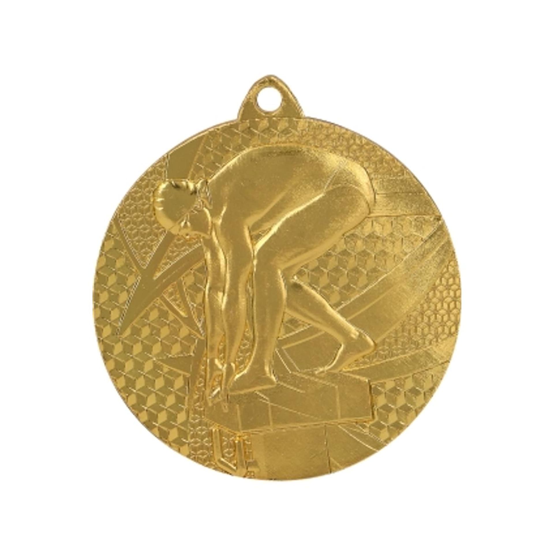 

Medal złoty- pływanie - medal stalowy