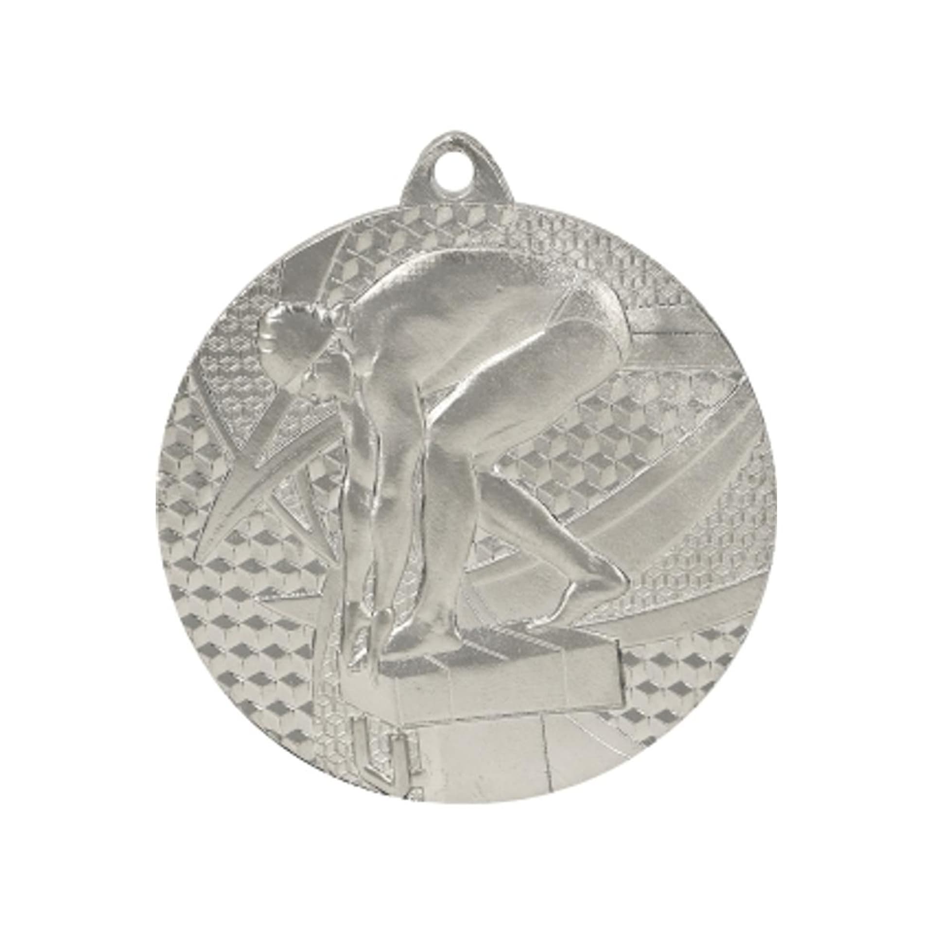 

Medal srebrny- pływanie - medal stalowy