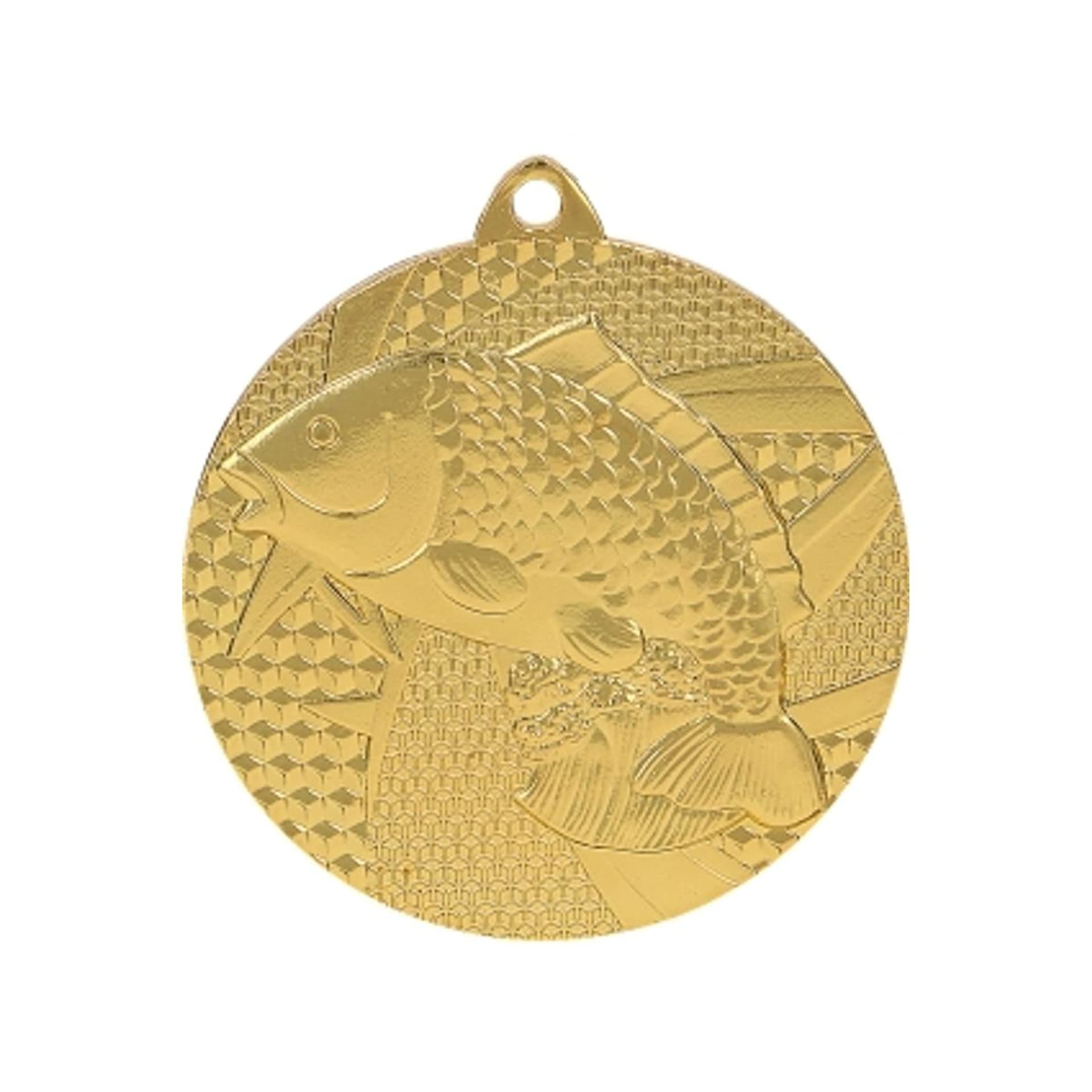 

Medal złoty- wędkarstwo - ryba - medal stalowy