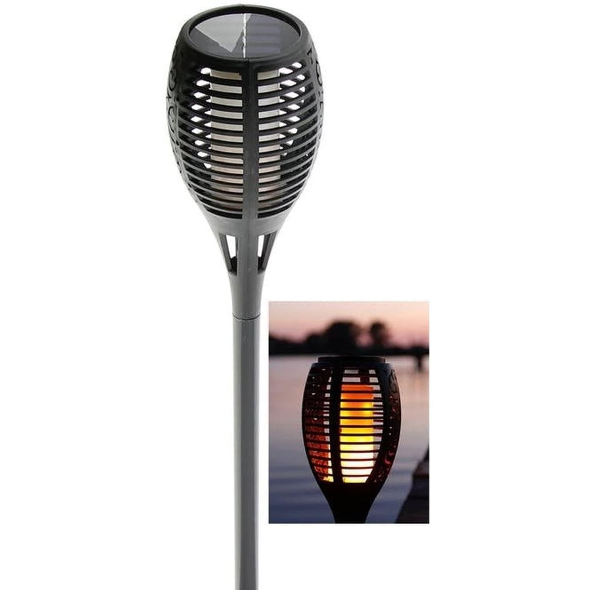 

LAMPA SOLARNA POCHODNIA TAŃCZĄCE PŁOMYKI 10X10X83CM 36 LED