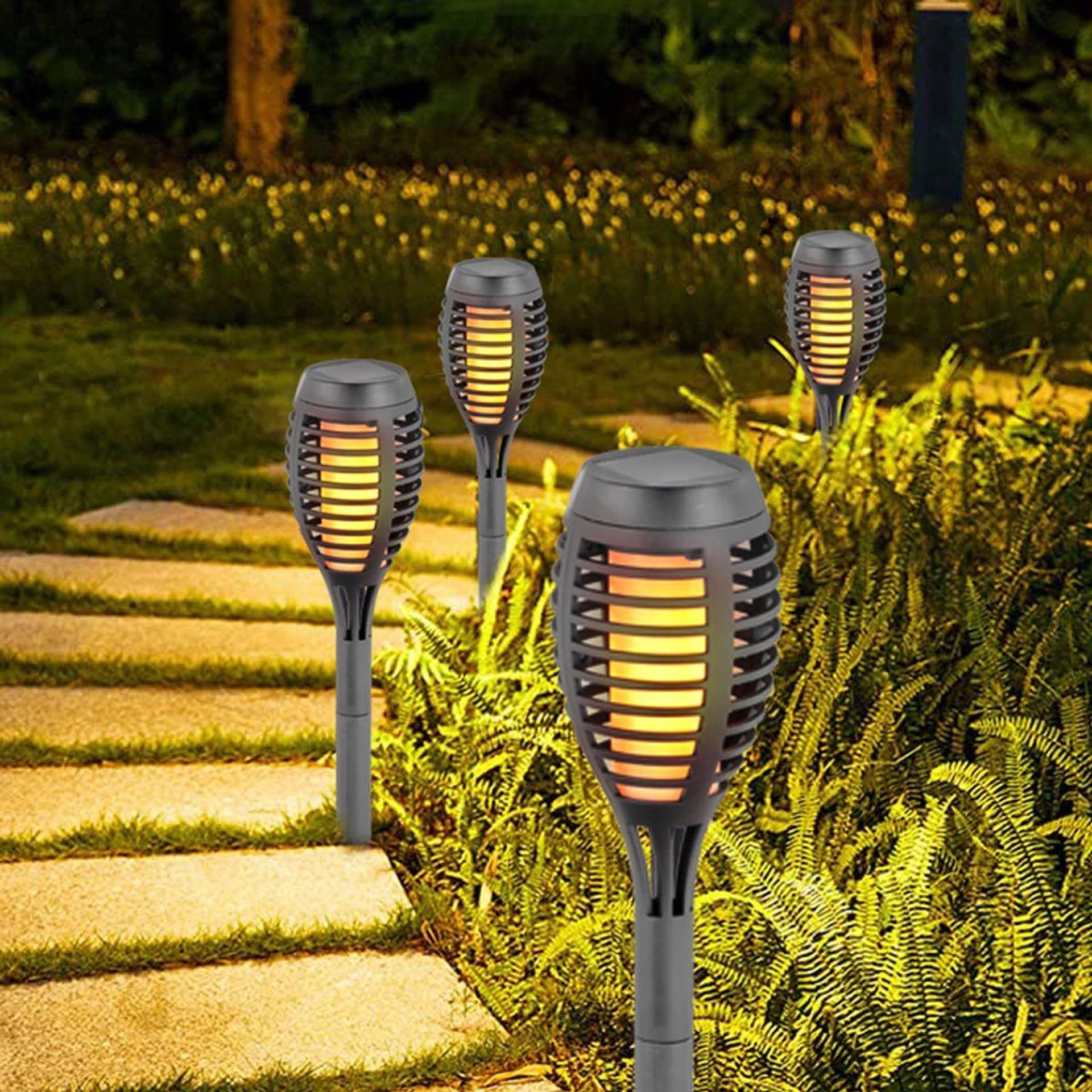 

POCHODNIA LAMPA SOLARNA TAŃCZĄCE PŁOMYKI 12 LED SMD 7,5x7,5x46,5CM SZARA - 12szt