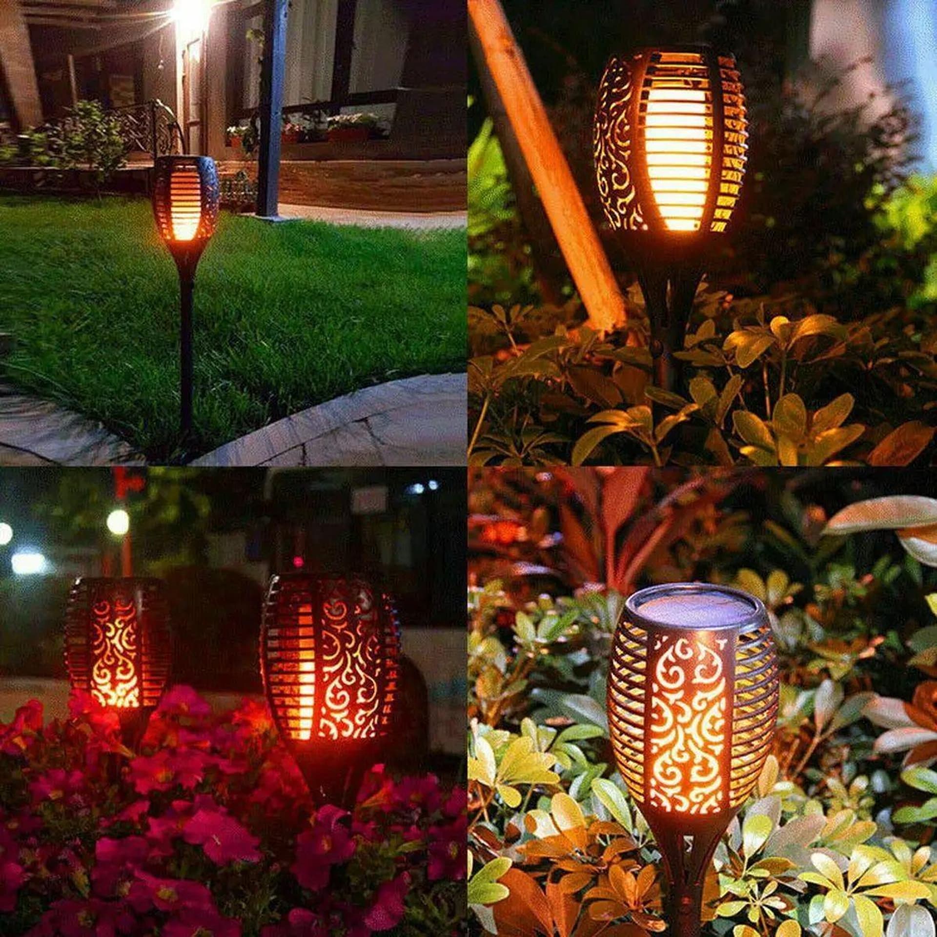 

POCHODNIA LAMPA SOLARNA TAŃCZĄCE PŁOMYKI 10X10X86CM 36 LED - 6szt