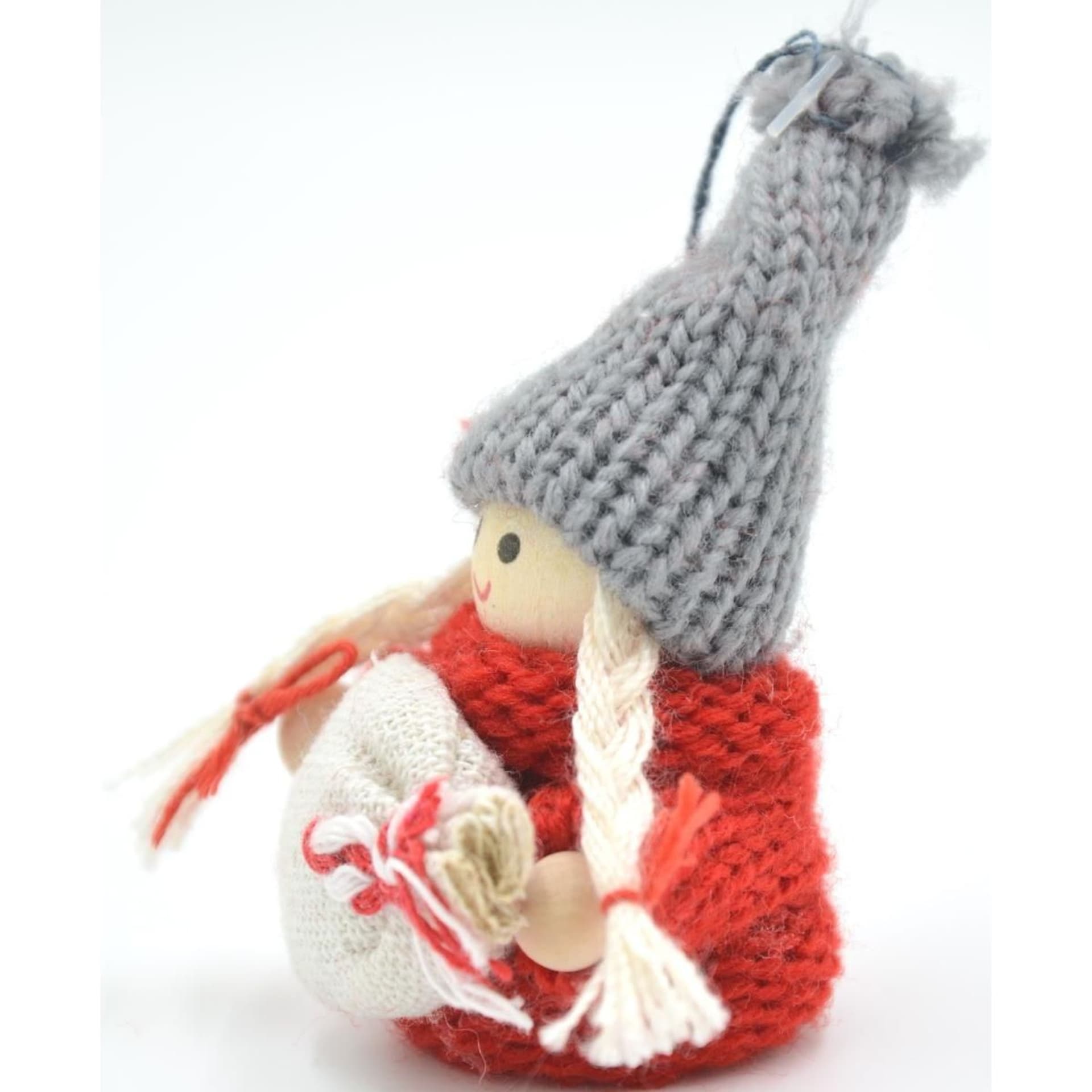 

LALECZKA DEKORACYJNA Z WORKIEM - CZERWONA GIRL 7,5CM
