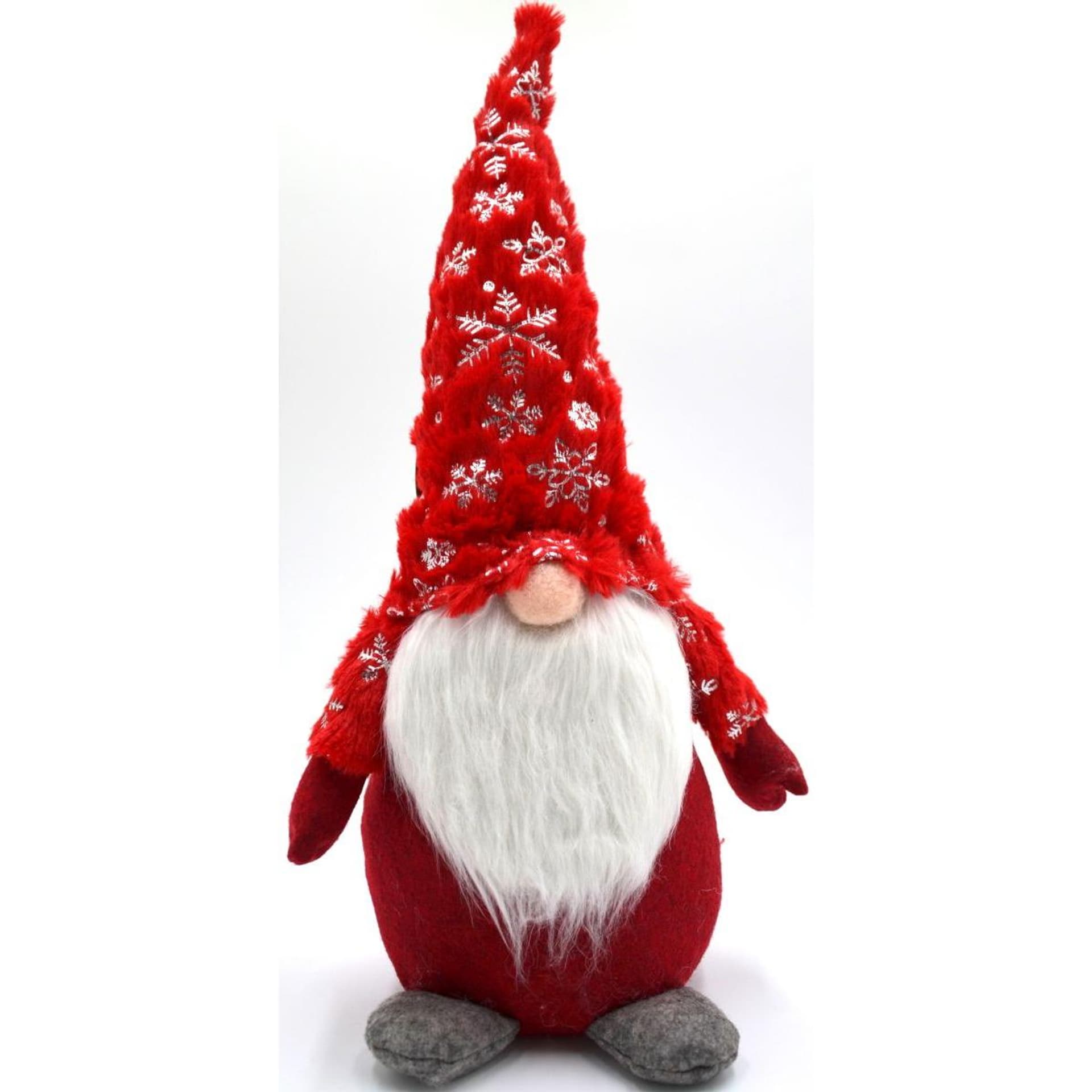 

SKRZAT GNOM KRASNAL DEKORACYJNY CZERWONY 45CM