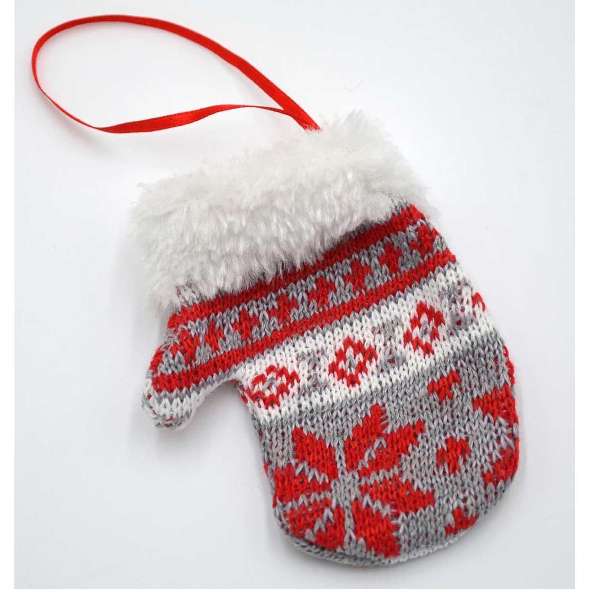 

ZAWIESZKA RĘKAWICZKA NA PREZENTY 12CM SZARA