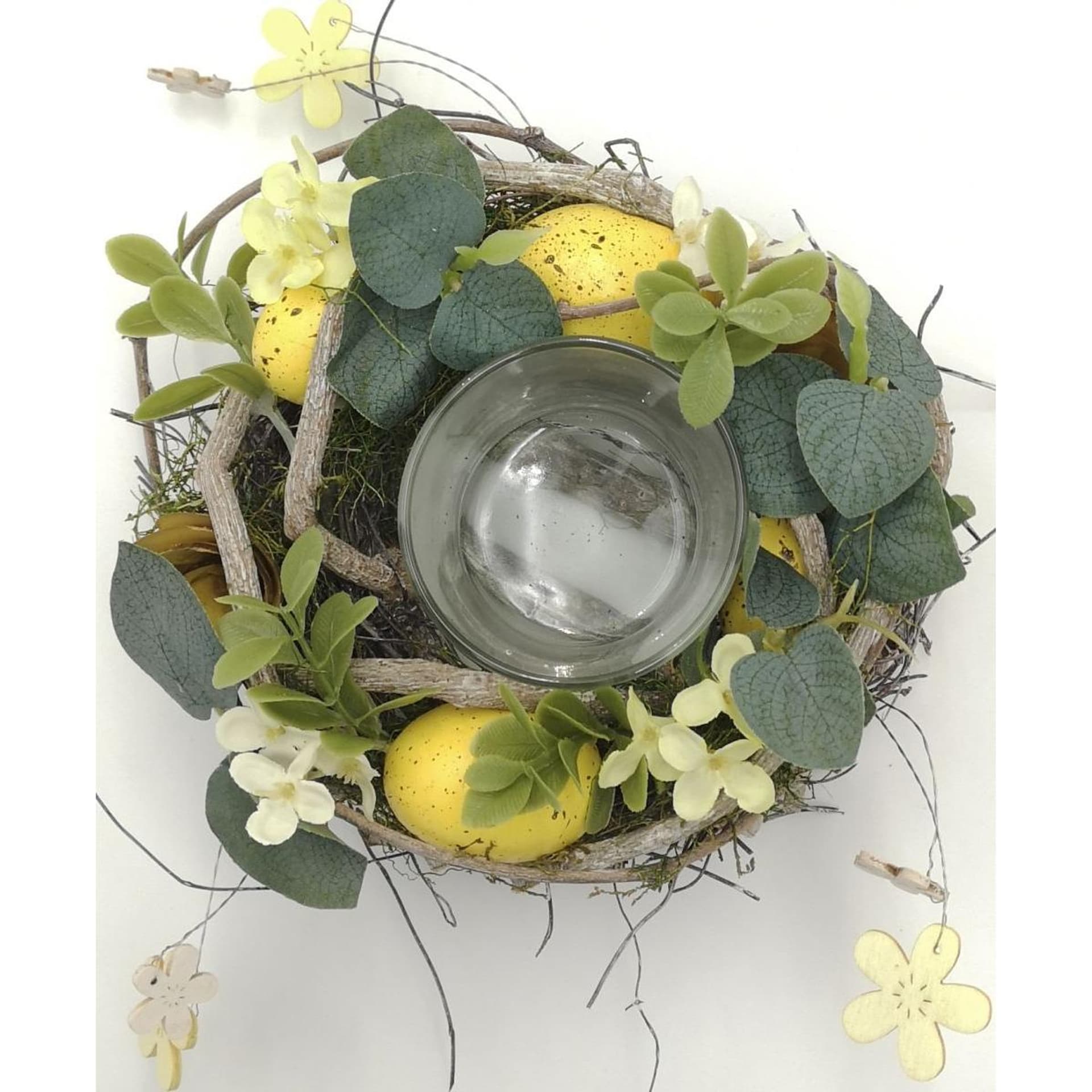 

ŚWIECZNIK DEKORACYJNY ŻÓŁTY 16CM NA TEA LIGHT