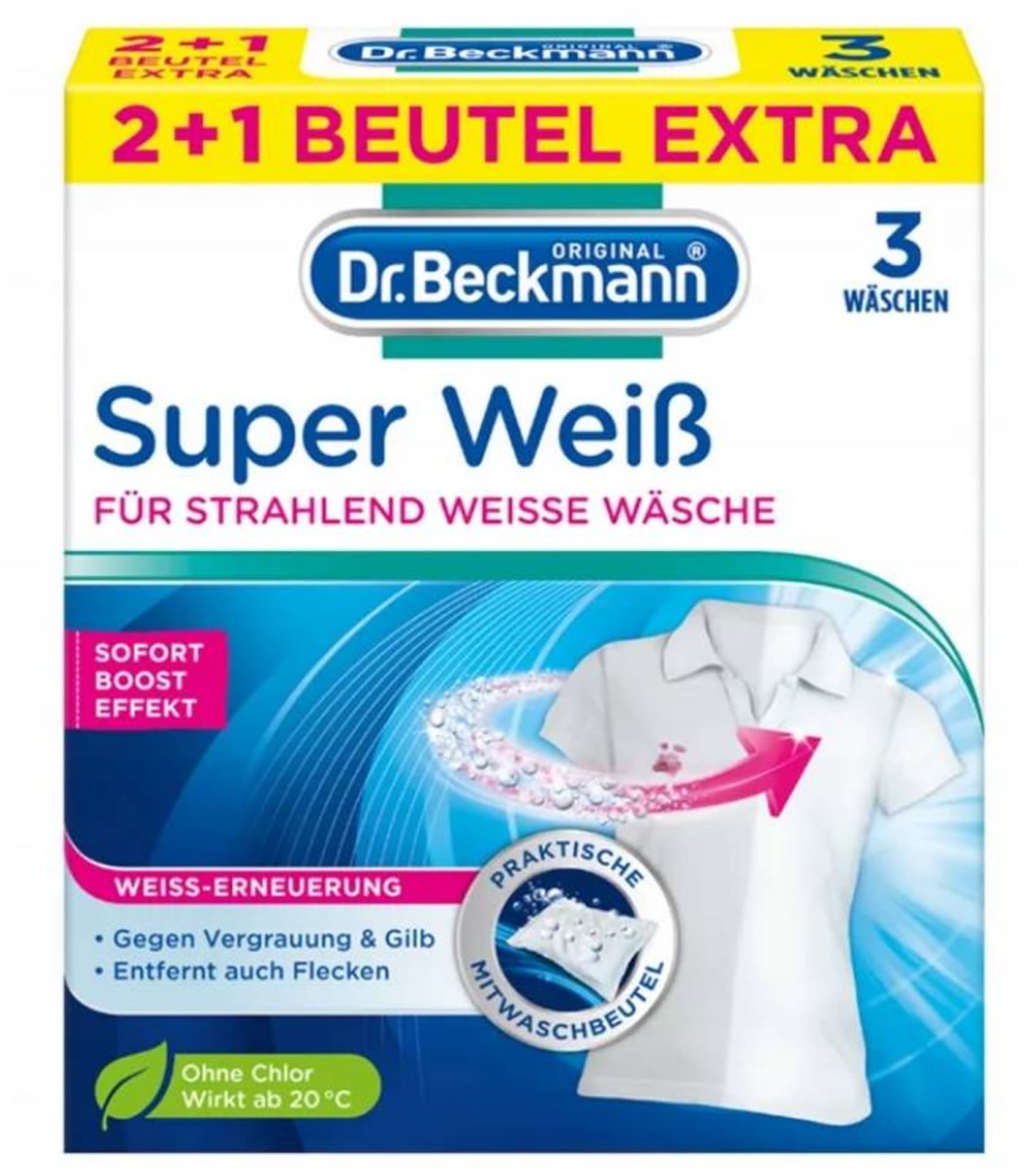 

Dr.Beckmann Super Weiss Wybielacz 3 x 40 g DE