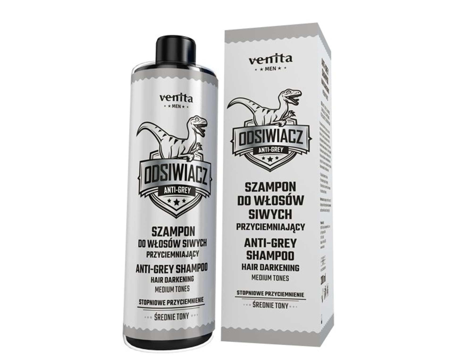 

VENITA Men Szampon przyciemniający do włosów siwych - średnie tony 200ml