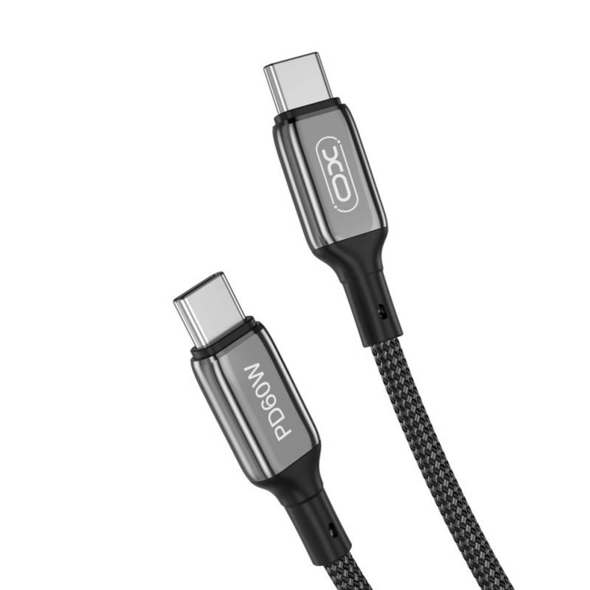 

Kabel PD 60W 1m USB-C - USB-C XO NB-Q180B czarny