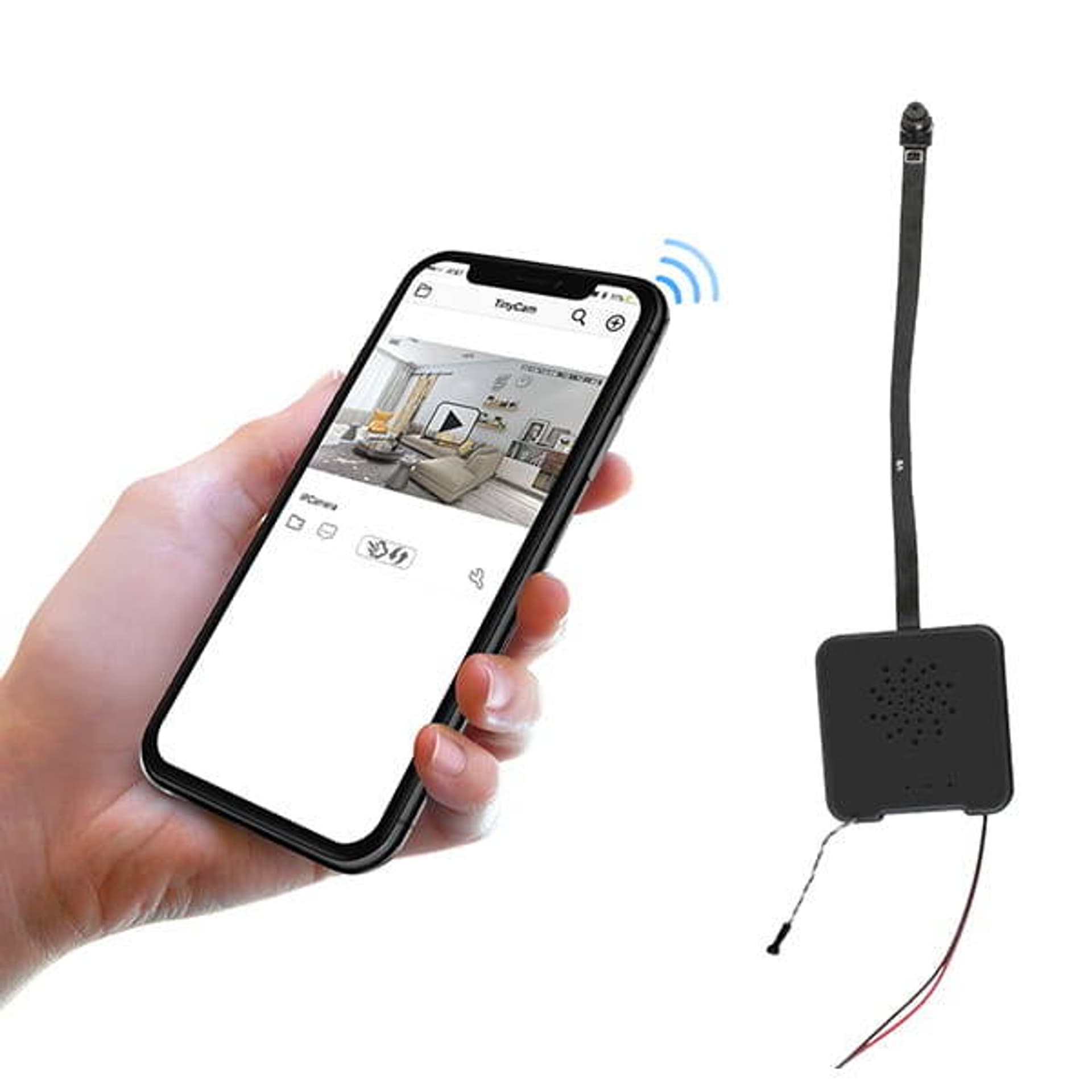 

Mini kamera szpiegowska ukryta z mikrofonem WIFI M8 + MIC Podgląd na żywo
