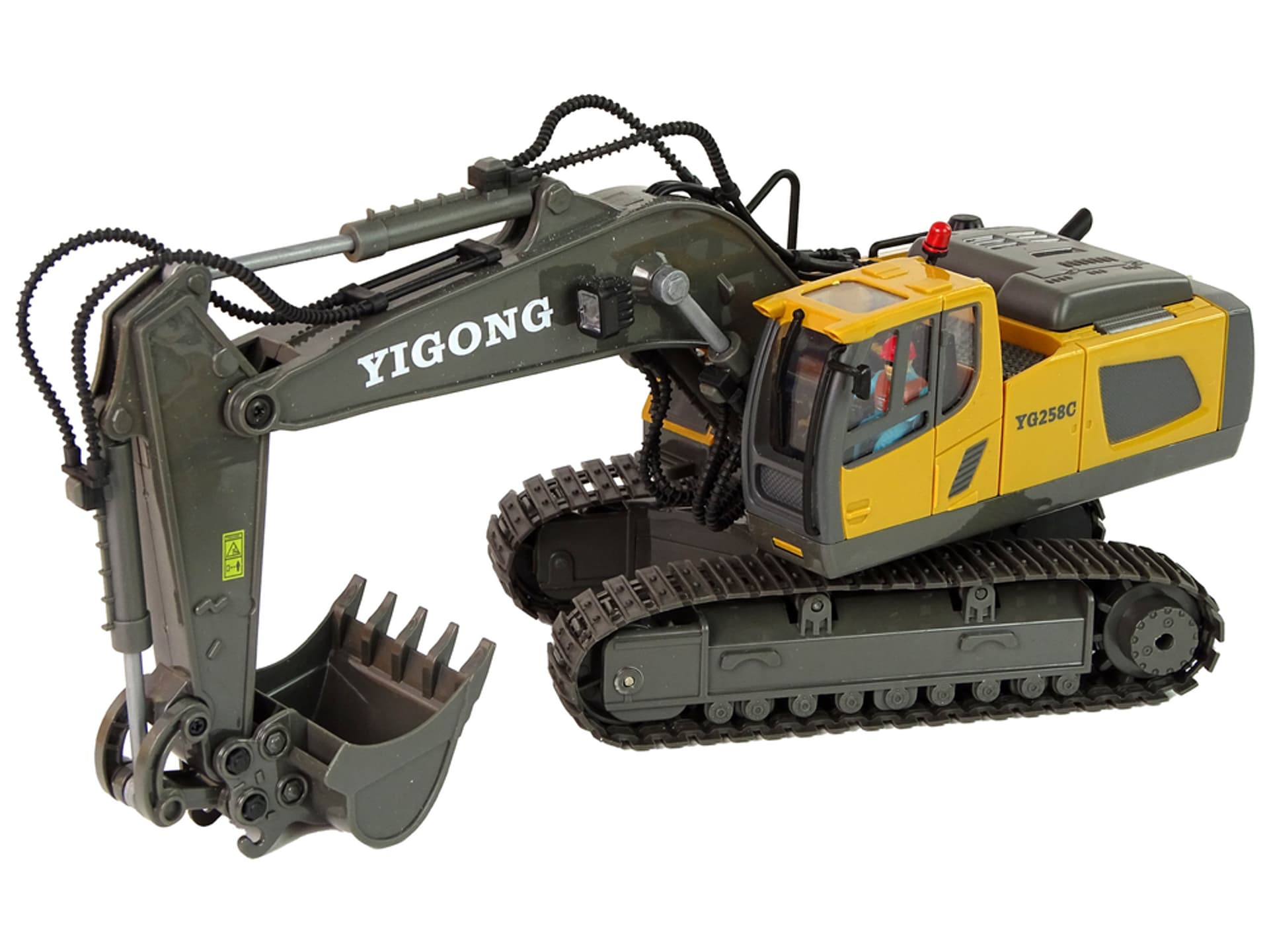 

Koparka Gąsienicowa 1:20 Sterowana Pilotem Żółto- szara