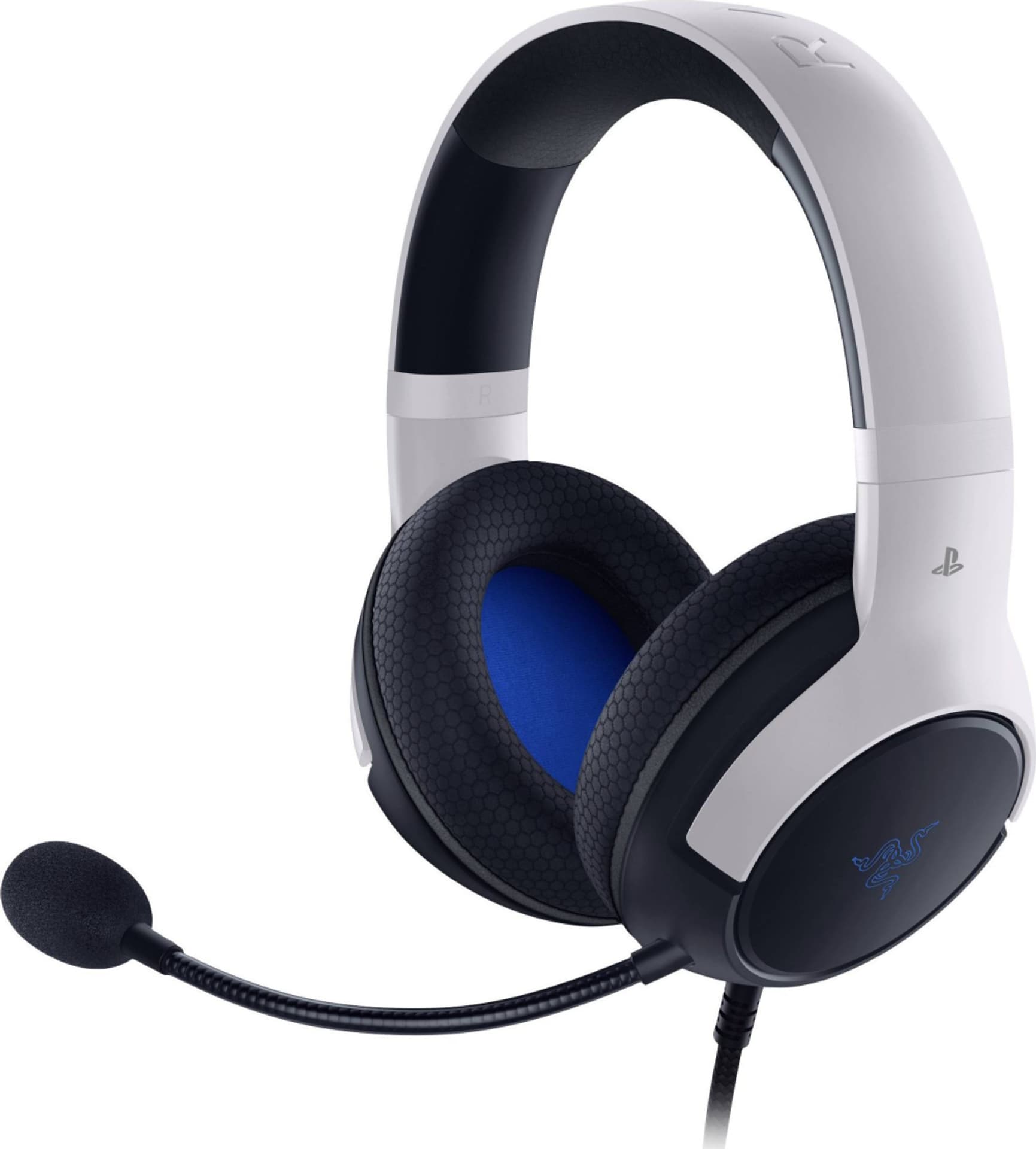 

Razer Gaming Headset dla Playstation 5 Kaira Wbudowany mikrofon, czarno-biały, bezprzewodowy