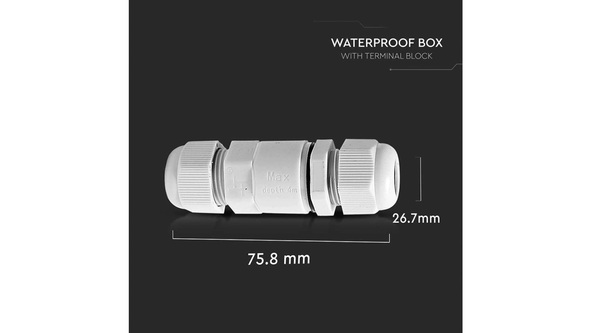 

Mufa kablowa skręcana 5-9 mm2 450V 16A v2 Biała IP68 5986